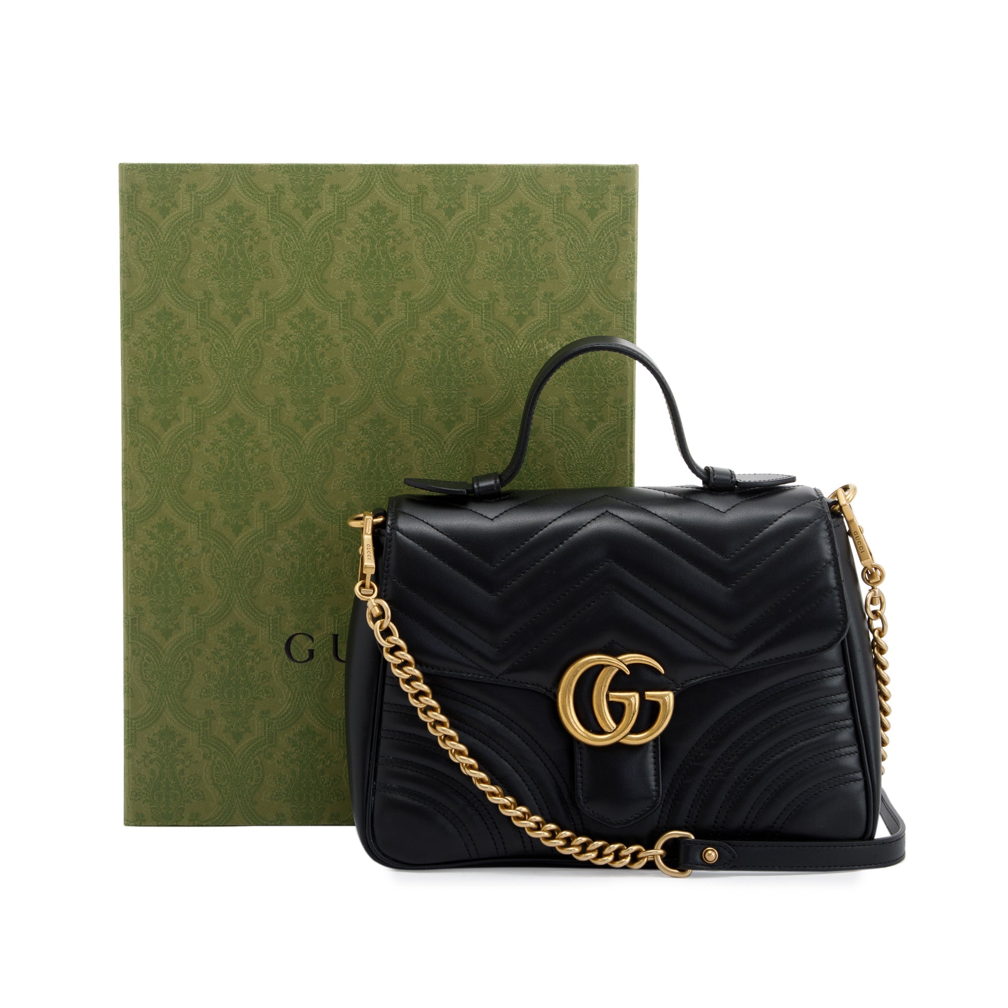 Gucci GG Marmont Small Top Handle Bag w/ Box