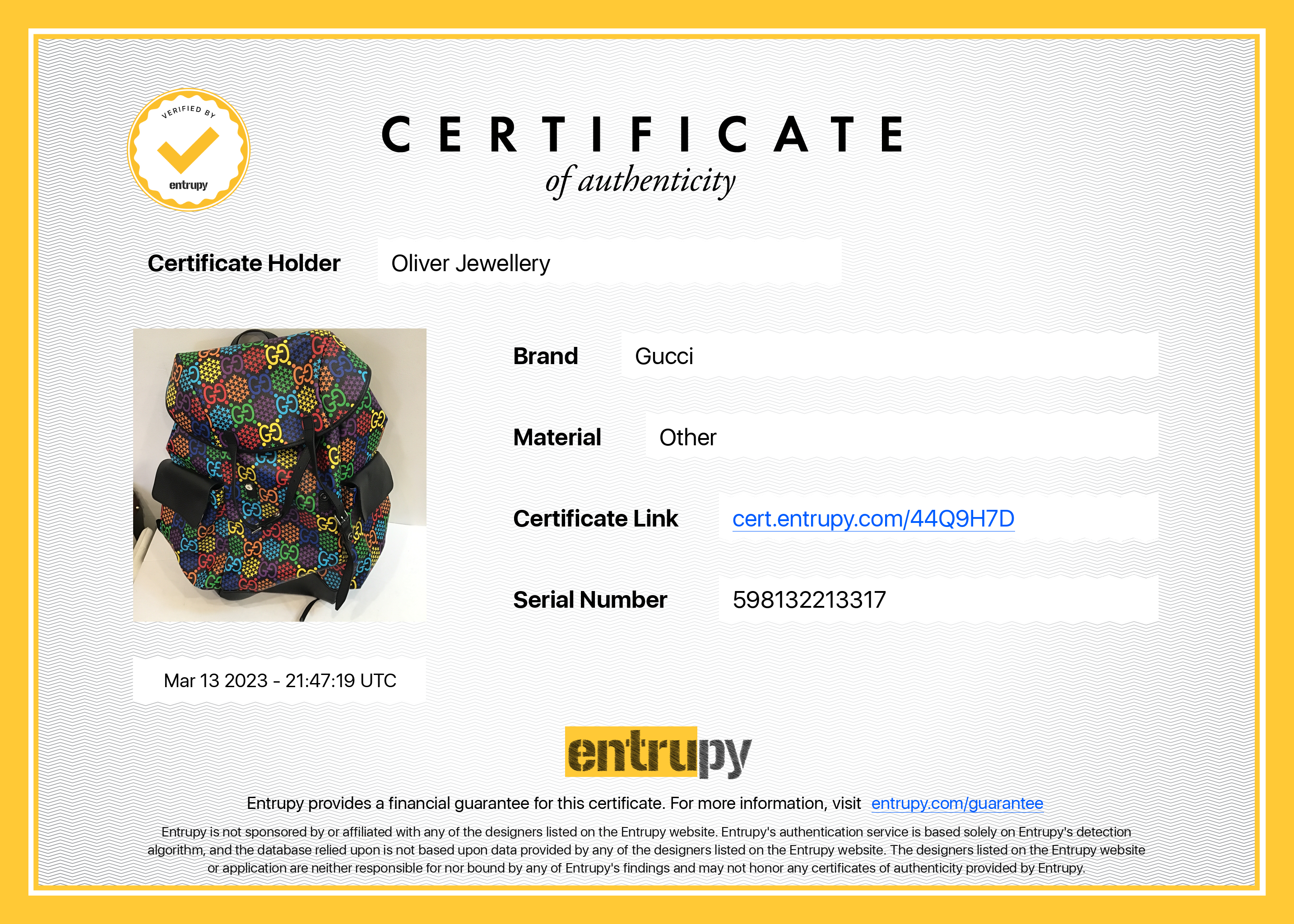 Gucci GG Psychedelic Backpack