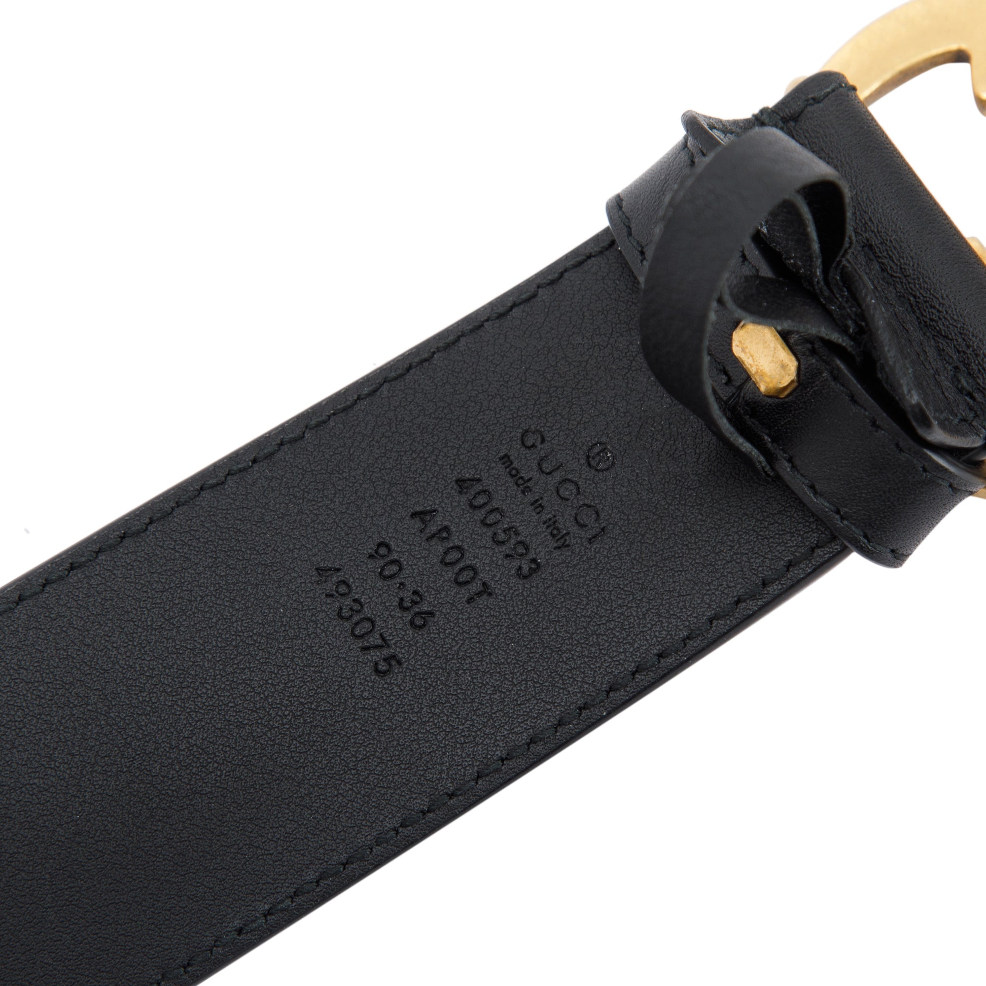 Gucci GG Re-Edition Wide Leather Belt w/ Box