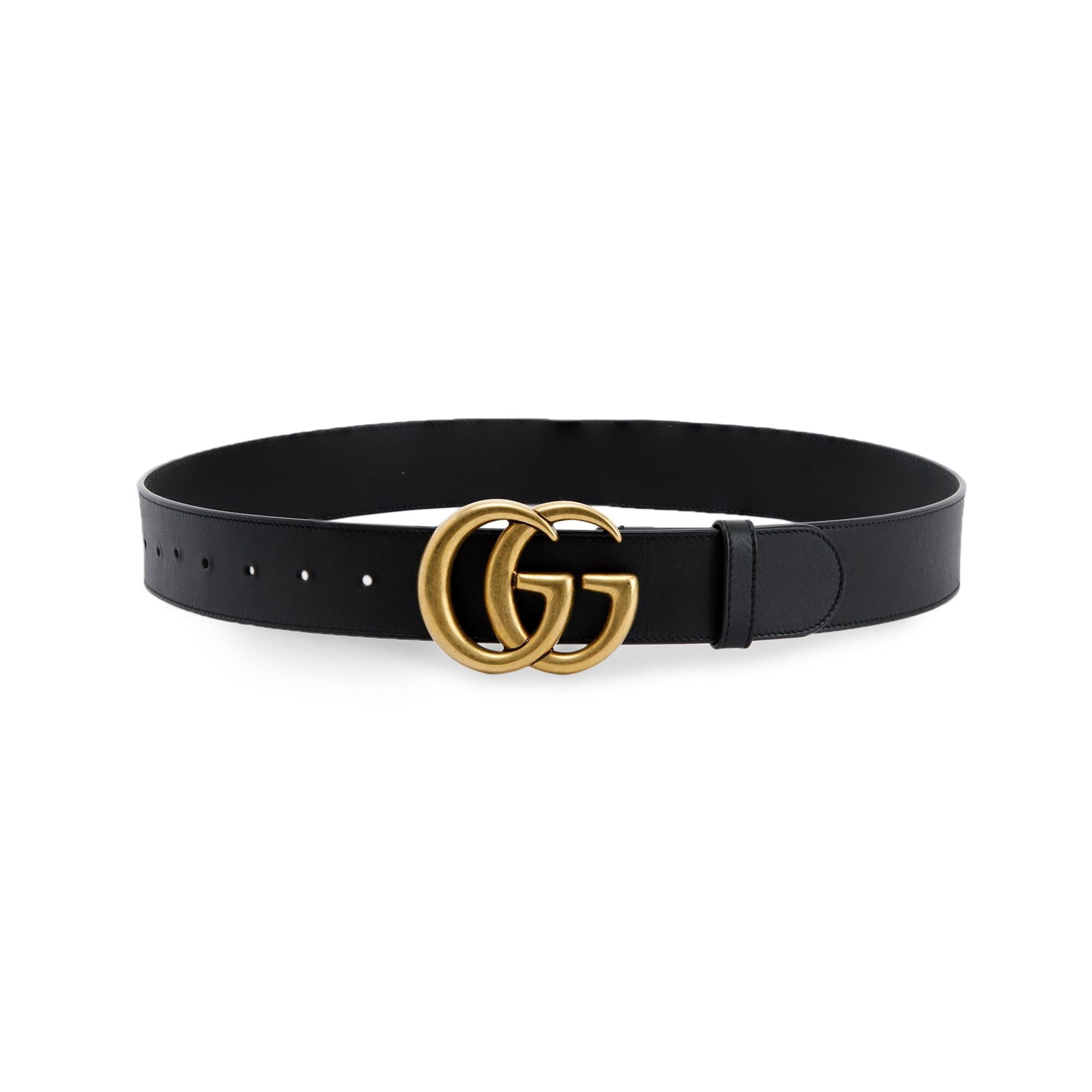 Gucci GG Re-Edition Wide Leather Belt w/ Box