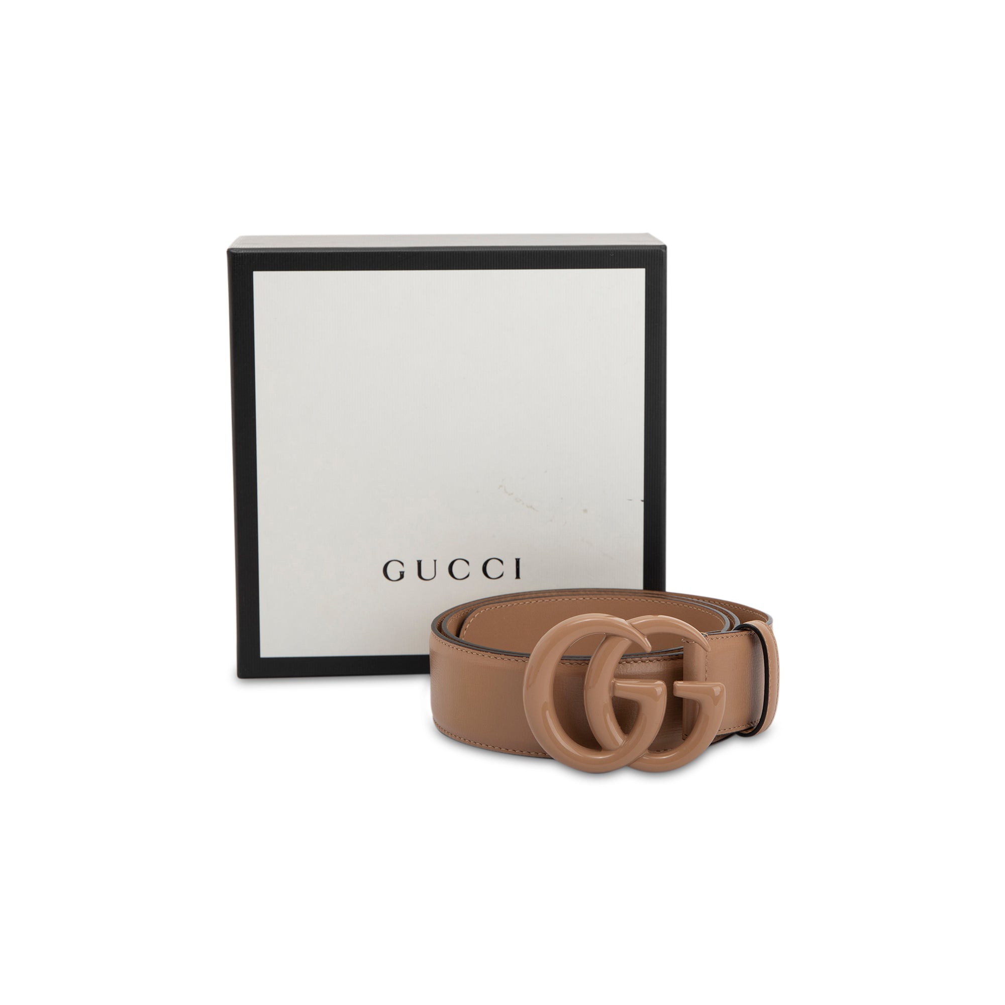 Gucci GG Re-Edition Wide Leather Belt w/ Box