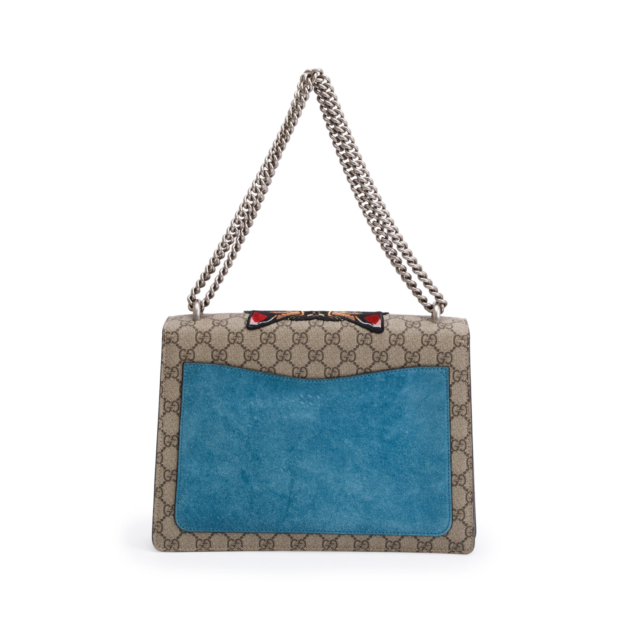 Gucci GG Supreme Angry Card Embroidered Crystal Embellished Dionysus Medium Shoulder Bag