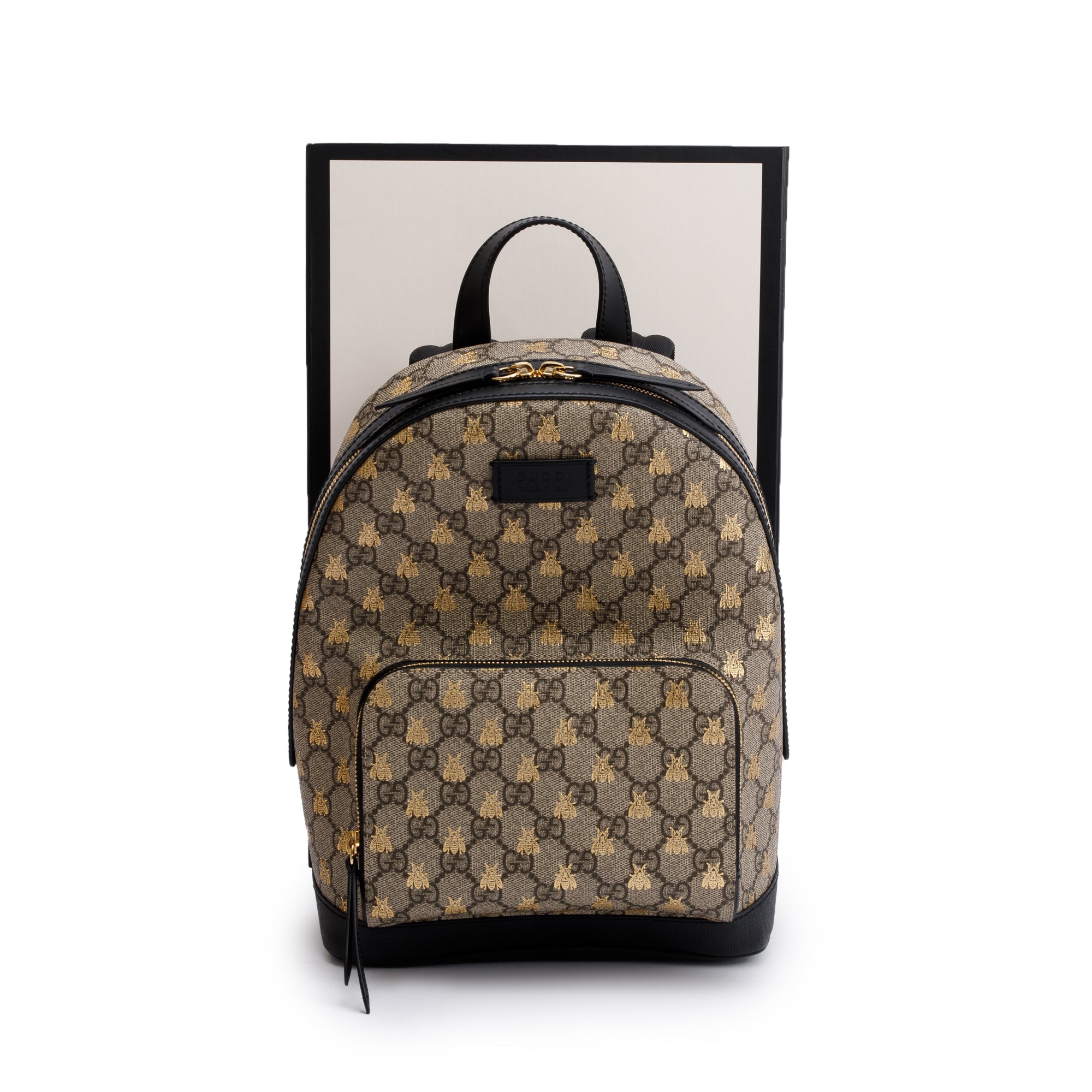 Gucci GG Supreme Bees Small Eden Backpack w/ Box