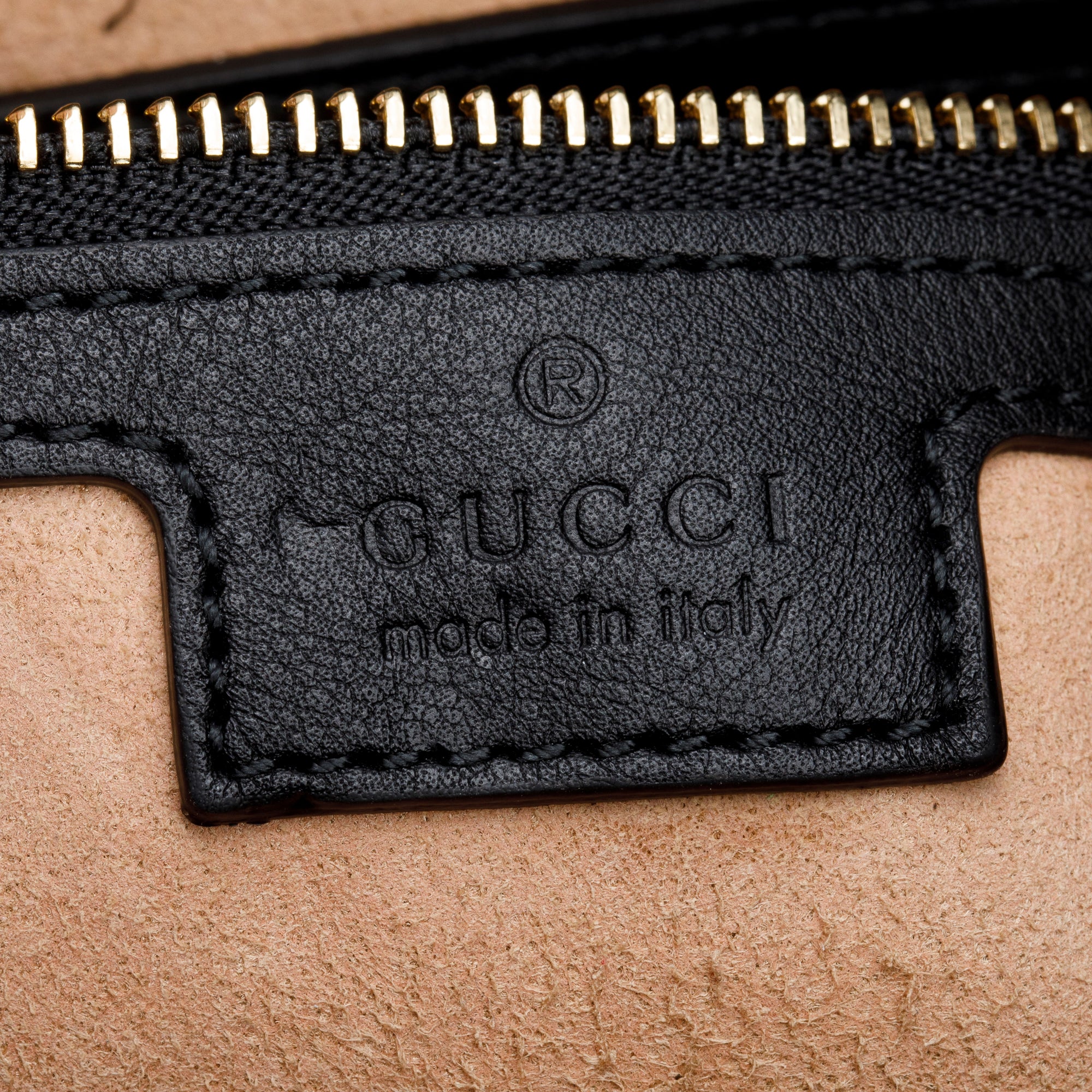 Gucci GG Supreme Black Leather Padlock GG Medium Shoulder Bag