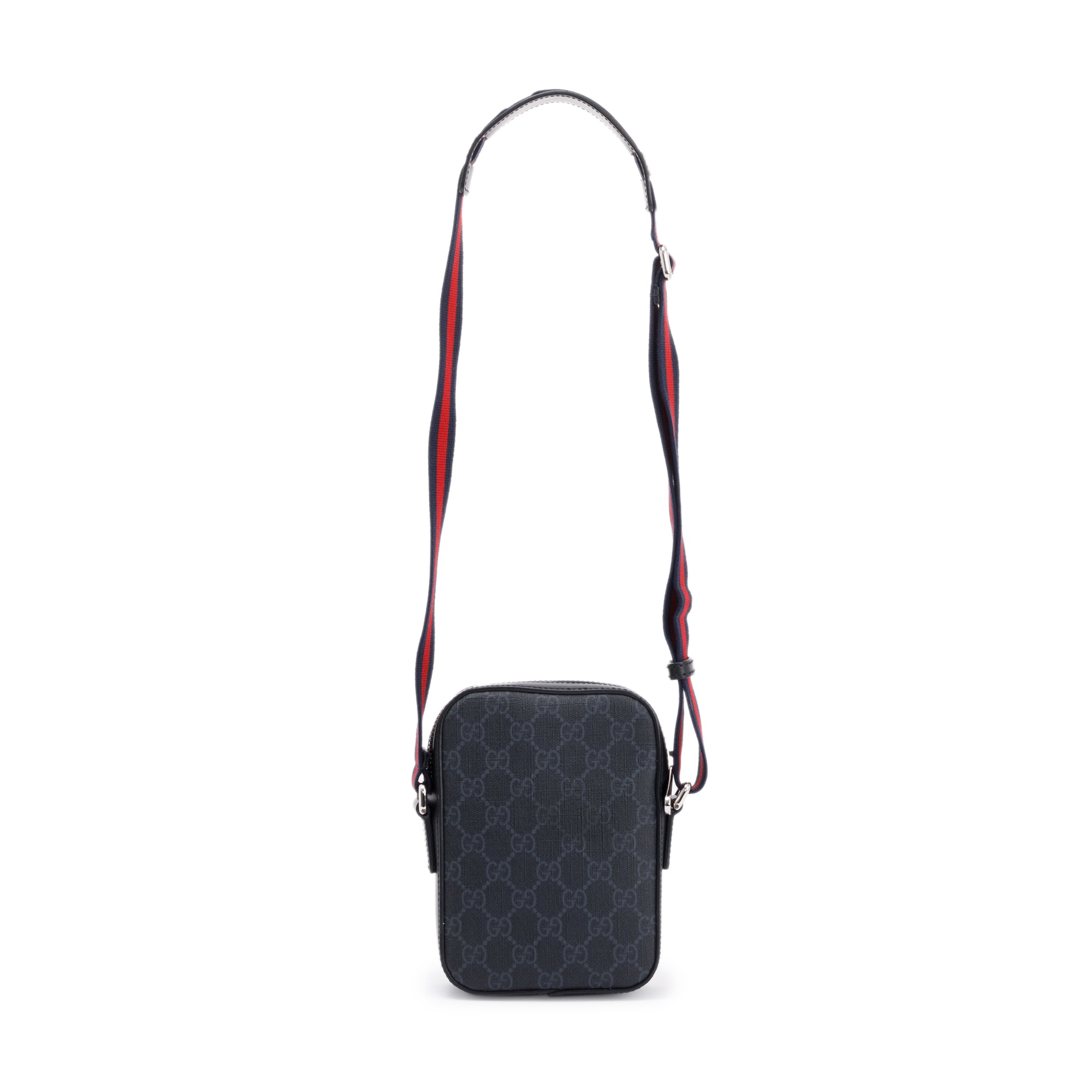 Gucci GG Supreme Black Messenger Bag w/ Box