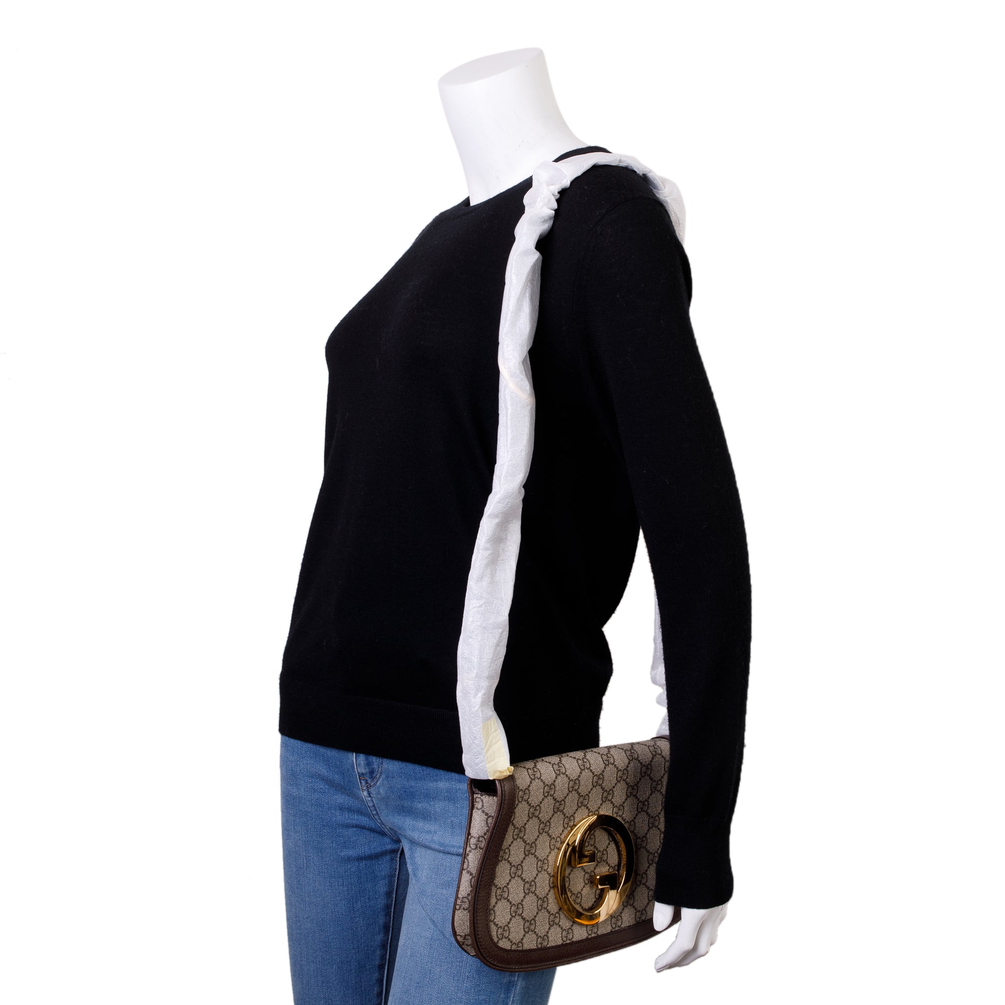 Gucci GG Supreme Blondie Shoulder Bag w/ Strap