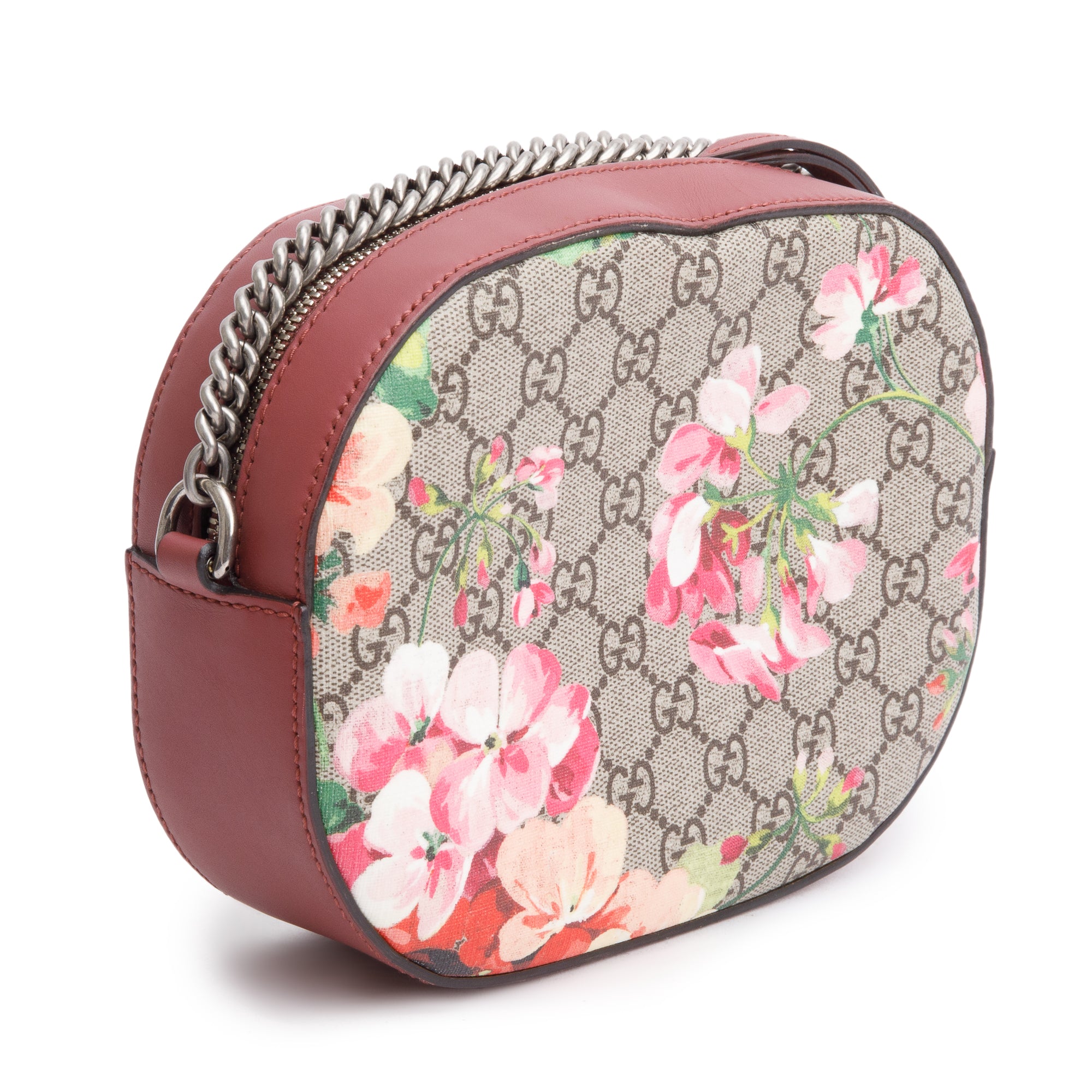 Gucci GG Supreme Blooms Chain Crossbody Bag
