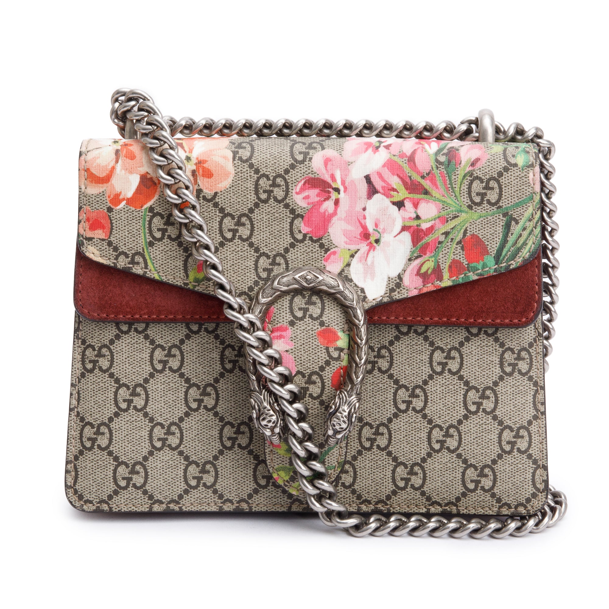 Gucci GG Supreme Blooms Dionysus Mini Shoulder Bag
