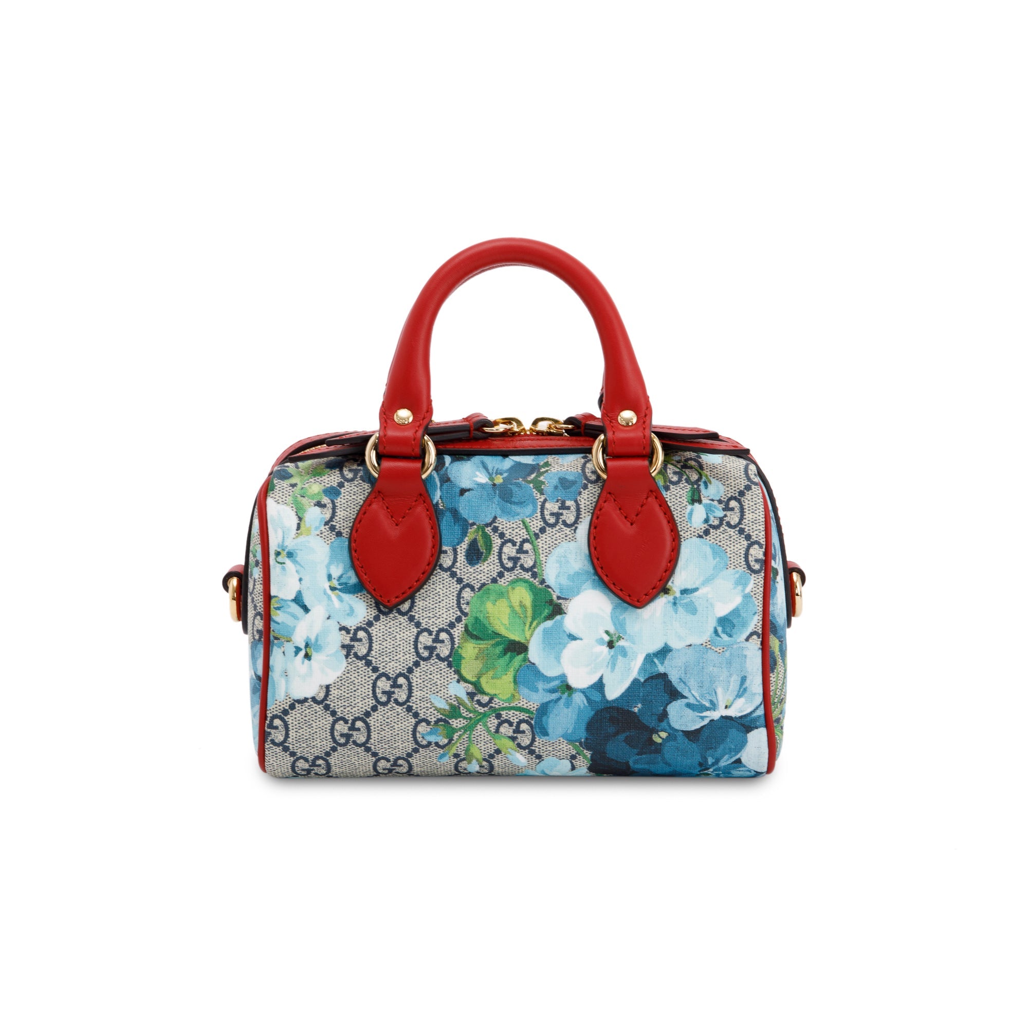 Gucci GG Supreme Blooms Mini Boston Bag w/ Strap