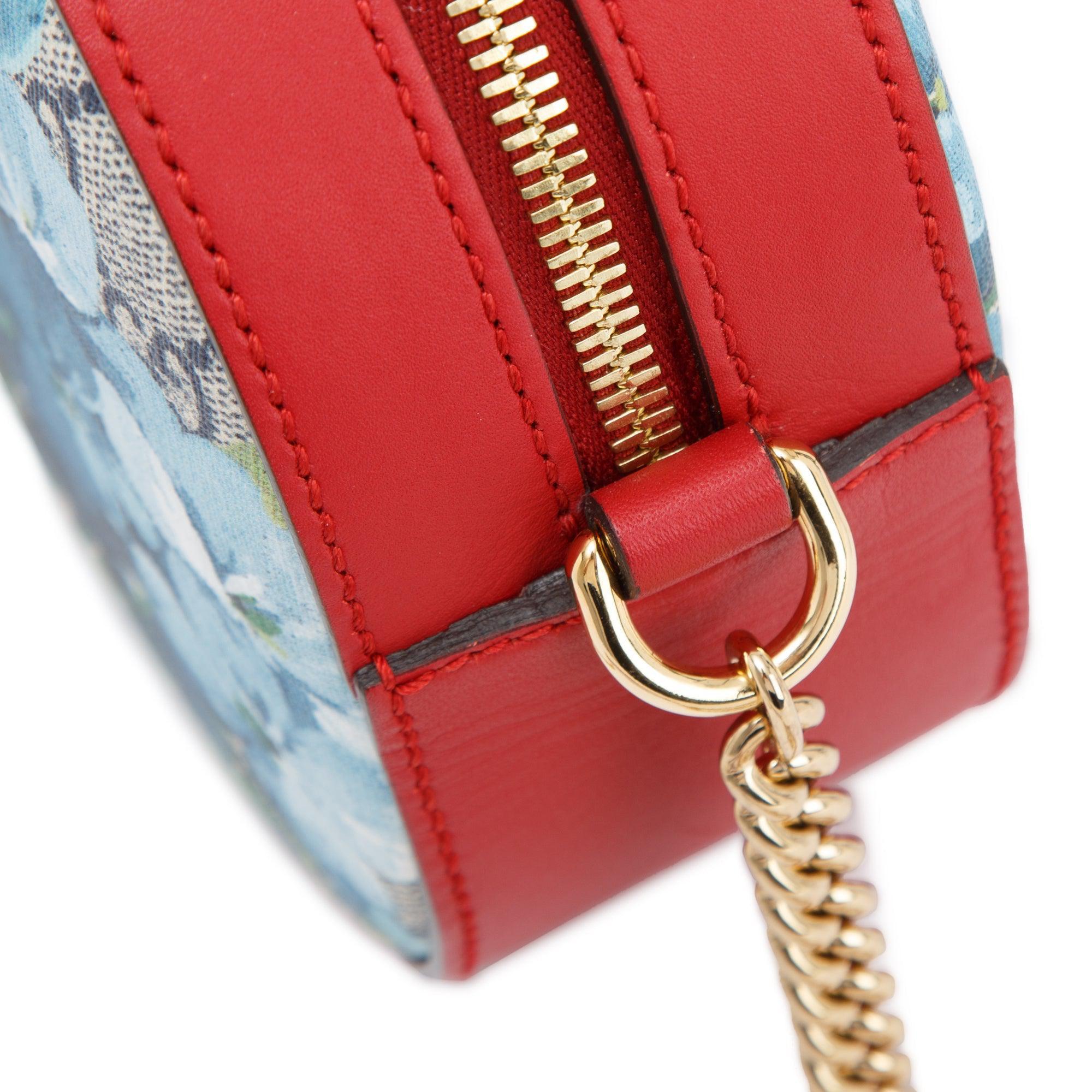 Gucci GG Supreme Blooms Mini Chain Crossbody Bag