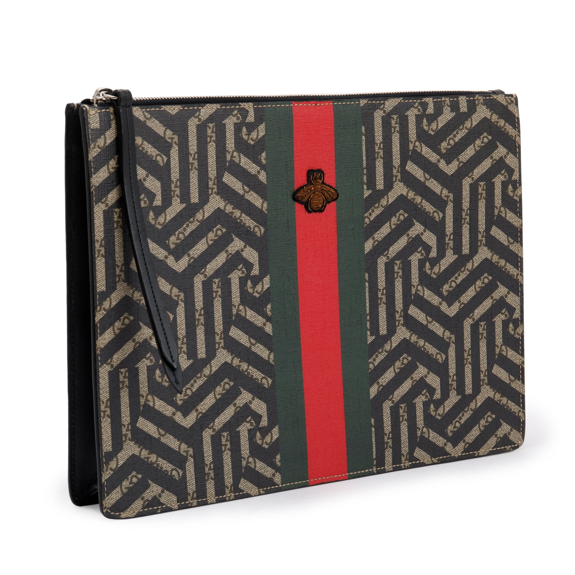 Gucci GG Supreme Caliedo Web Bee Large Crossbody Bag