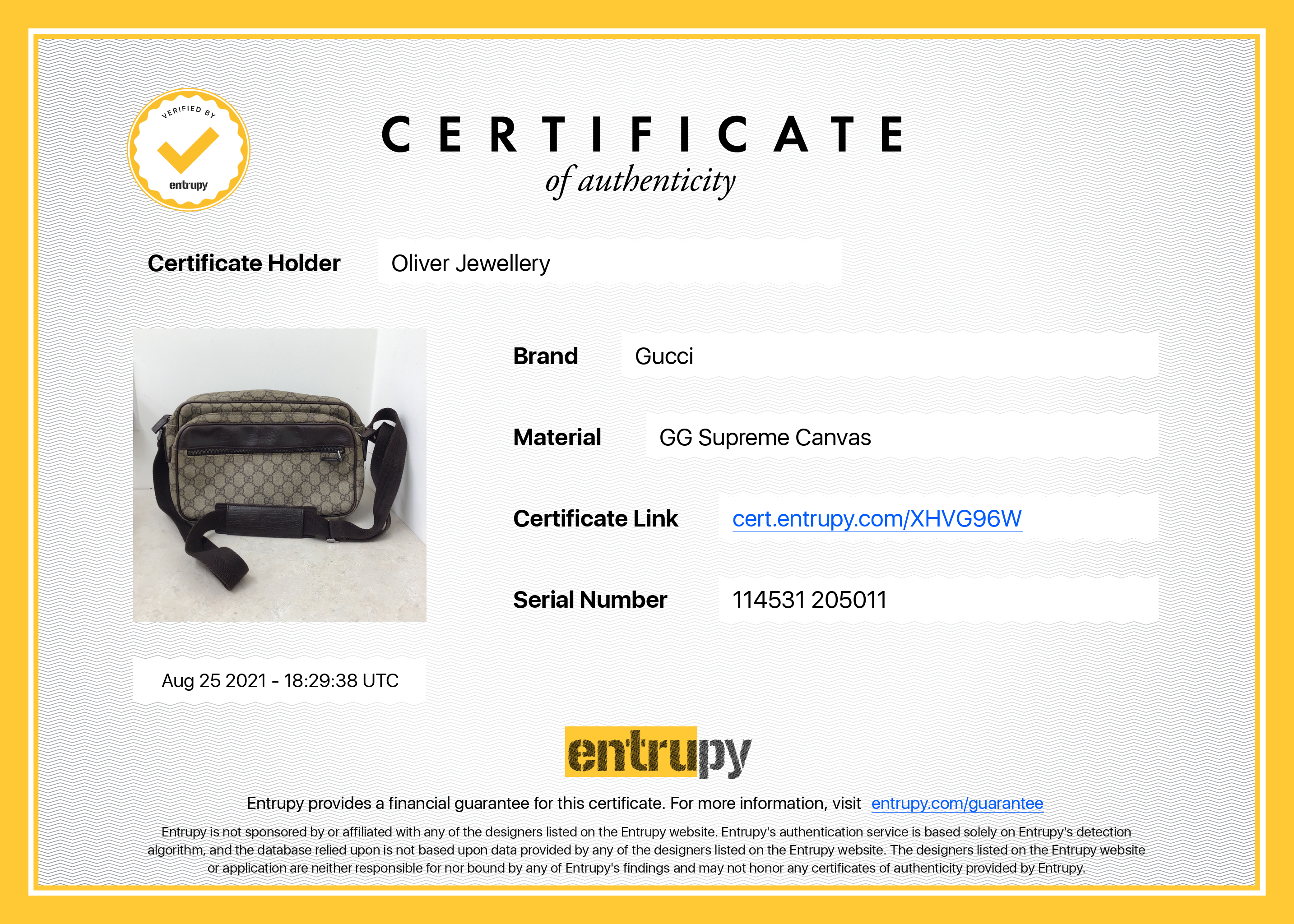 Gucci GG Supreme Camera Bag