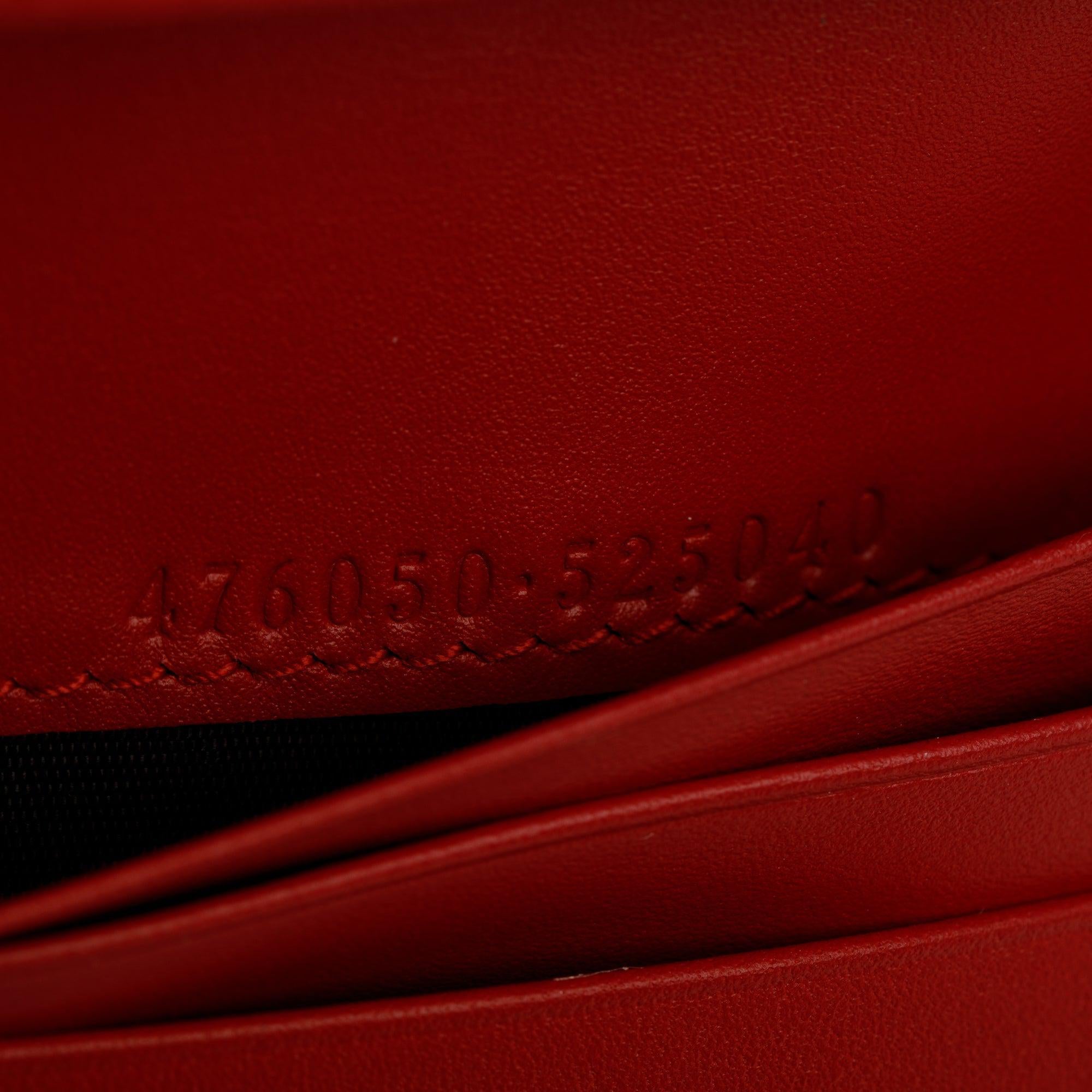 Gucci GG Supreme Canvas Cherry Card Case Wallet w/ Box