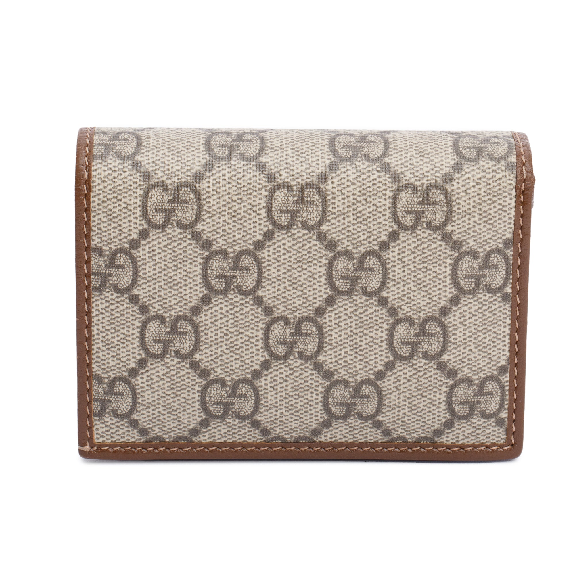 Gucci GG Supreme Canvas Horsebit 1955 Card Case Wallet w/ Box