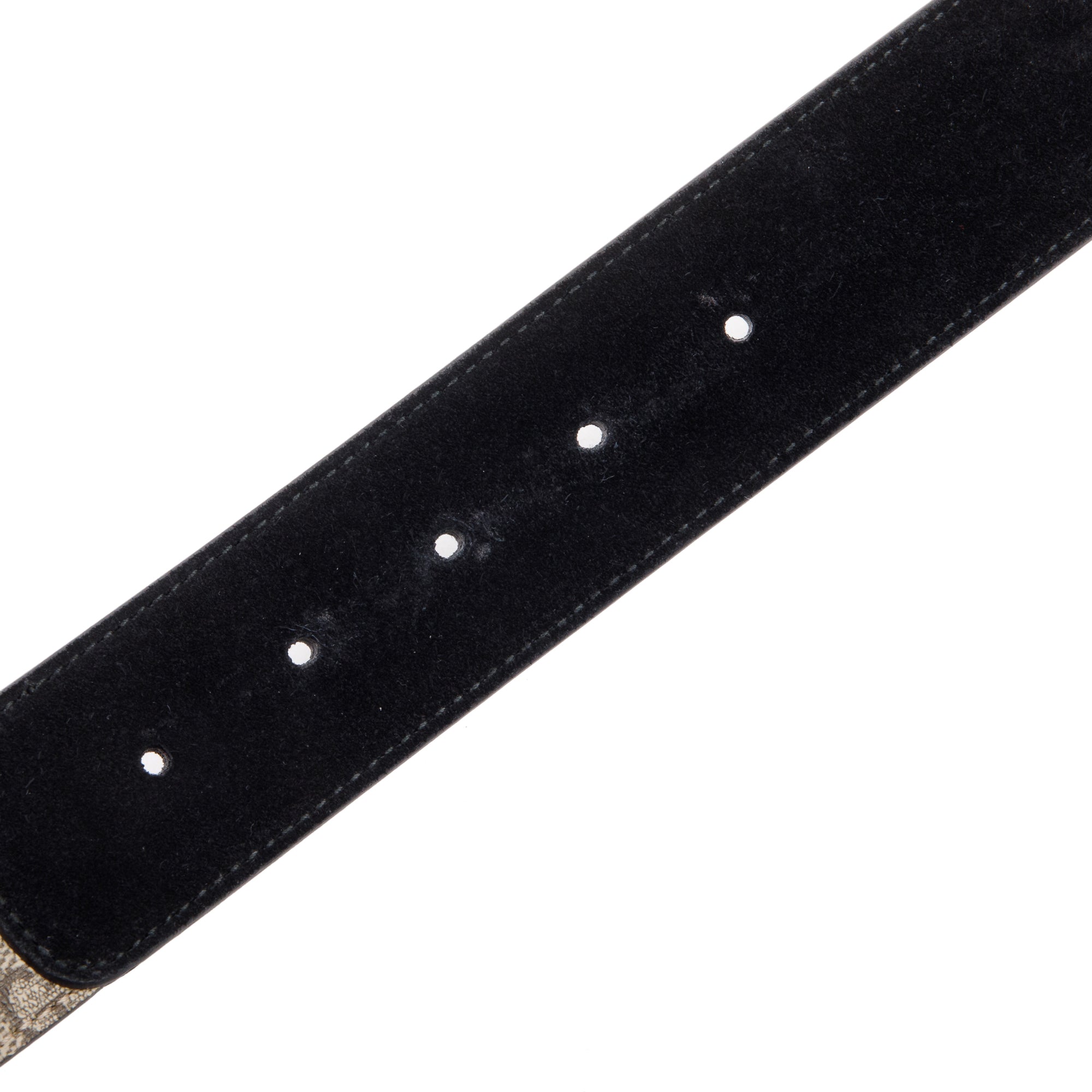 Gucci GG Supreme Canvas and Suede Dionysus Belt w/ Box