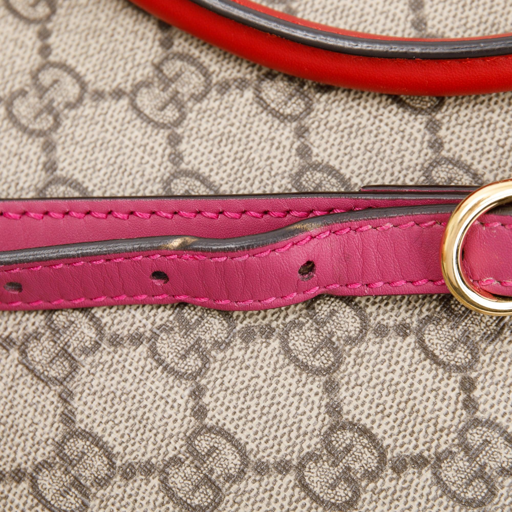 Gucci GG Supreme Convertible Handle Bag w/ Strap