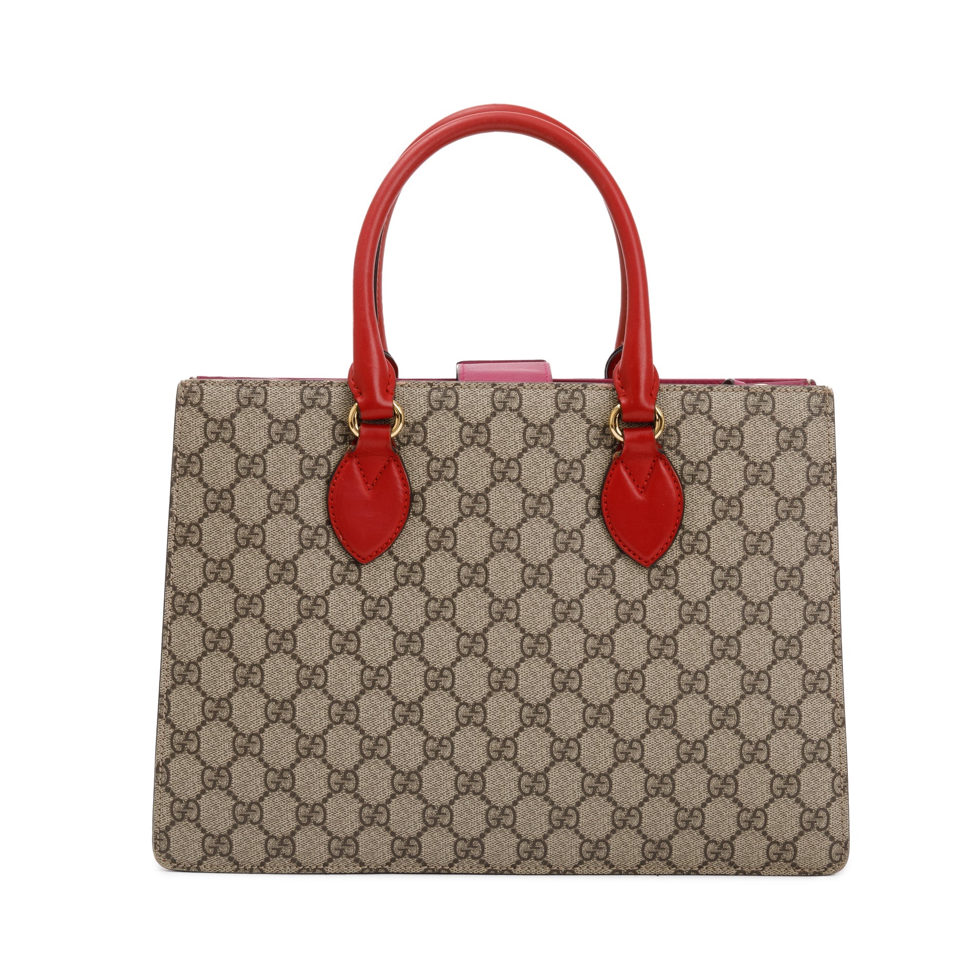 Gucci GG Supreme Convertible Handle Bag w/ Strap