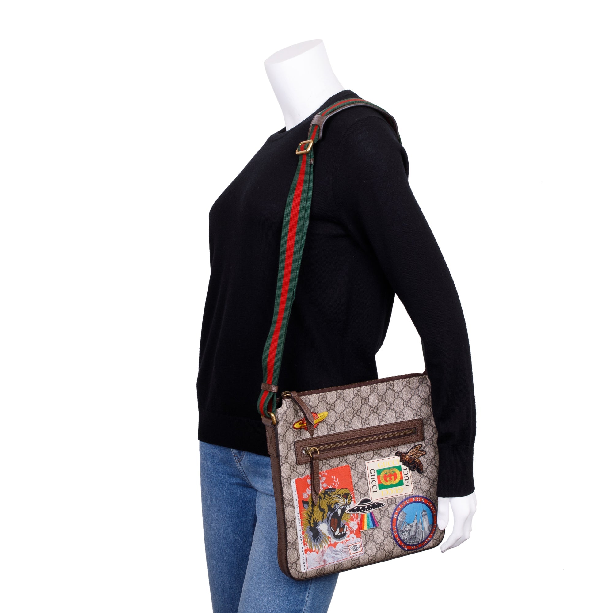 Gucci GG Supreme Courrier Soft Messenger Bag