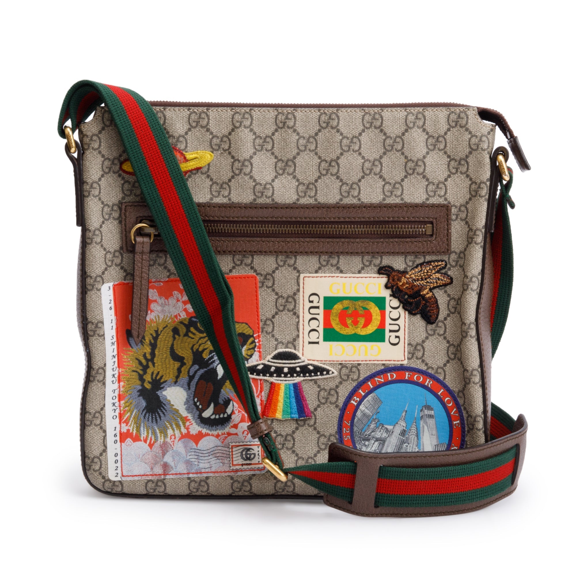 Gucci GG Supreme Courrier Soft Messenger Bag
