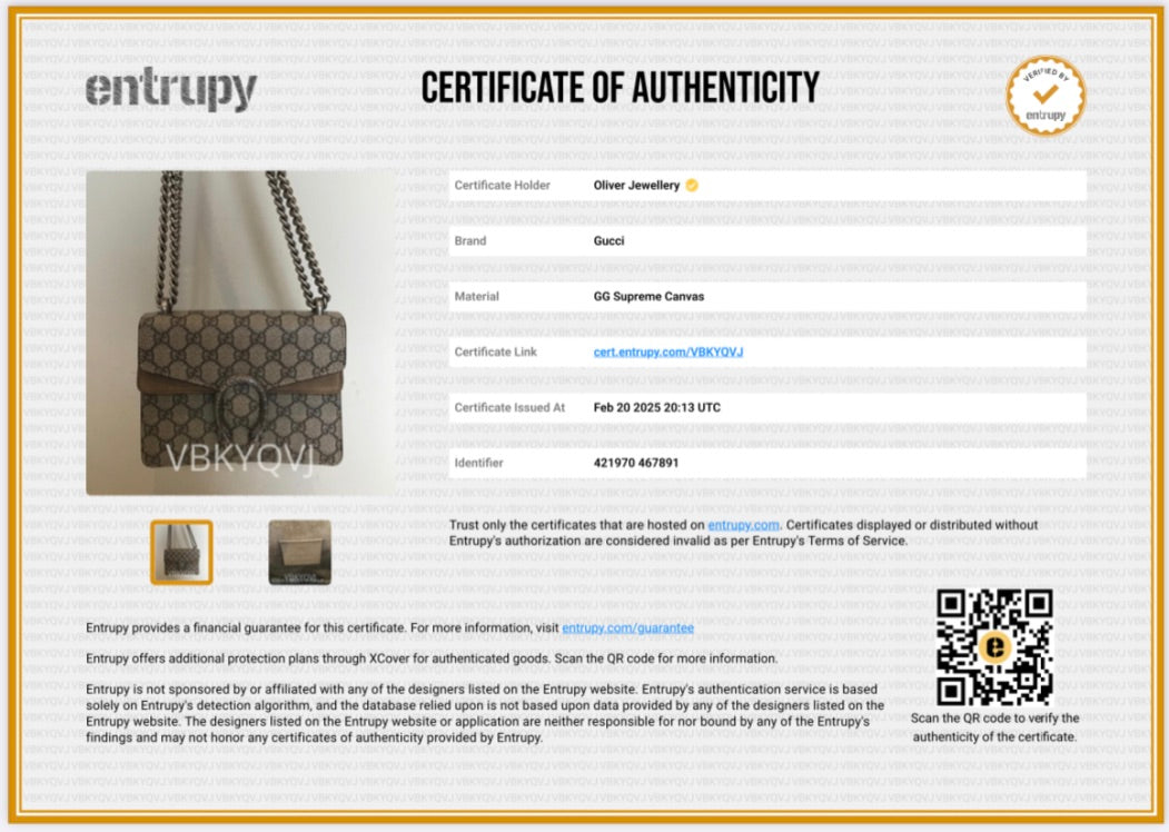 Gucci GG Supreme Dionysus Mini Shoulder Bag