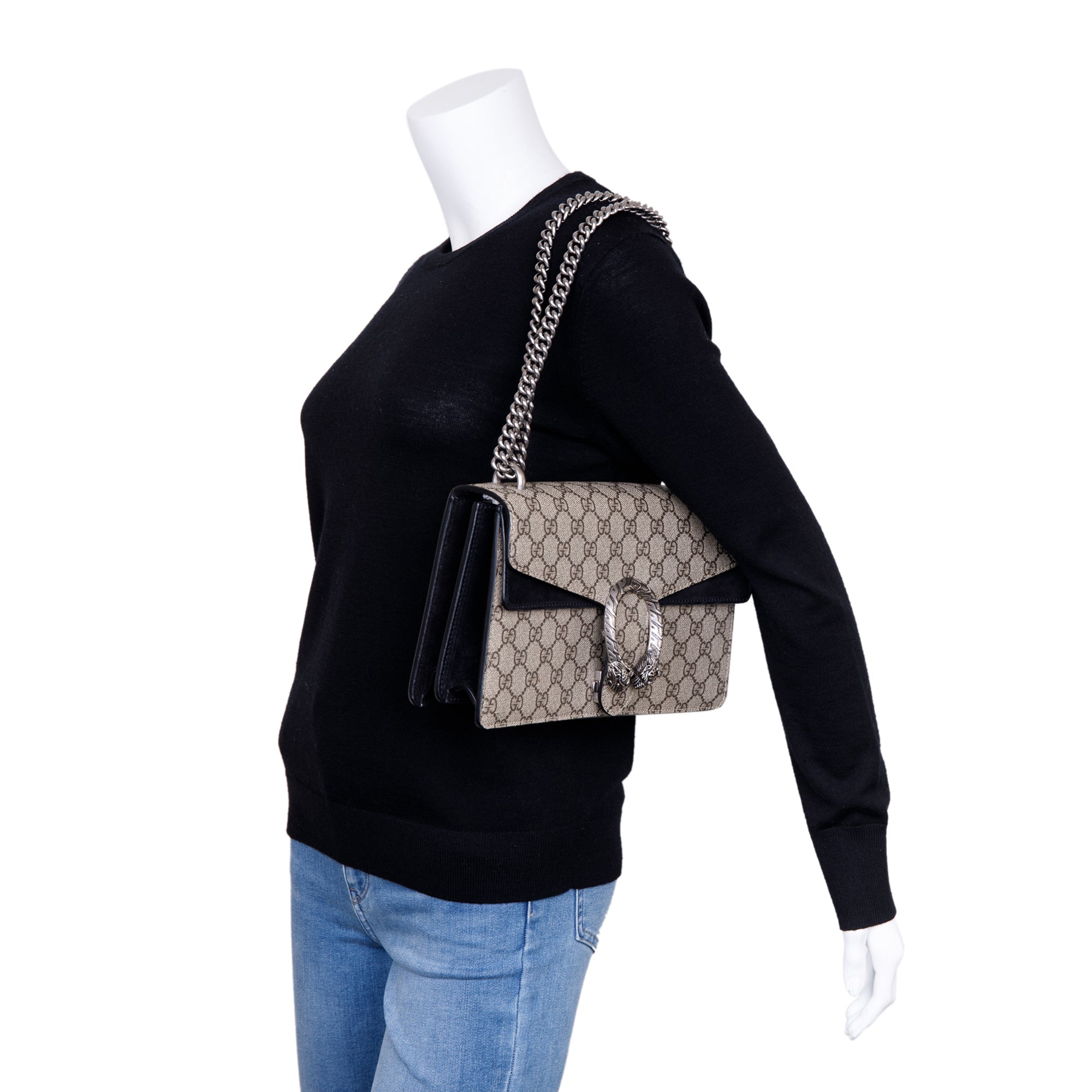 Gucci GG Supreme Dionysus Small Shoulder Bag w/ Box