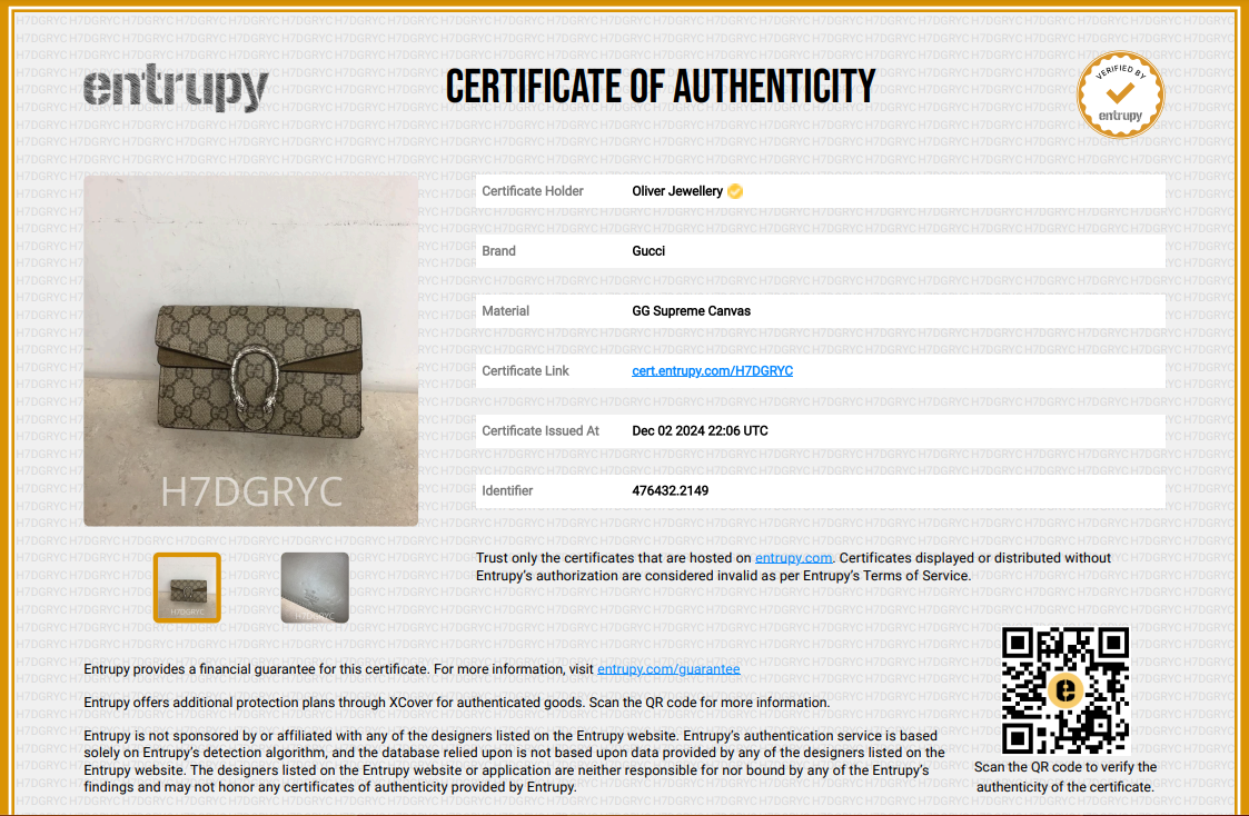 Gucci GG Supreme Dionysus Super Mini Bag