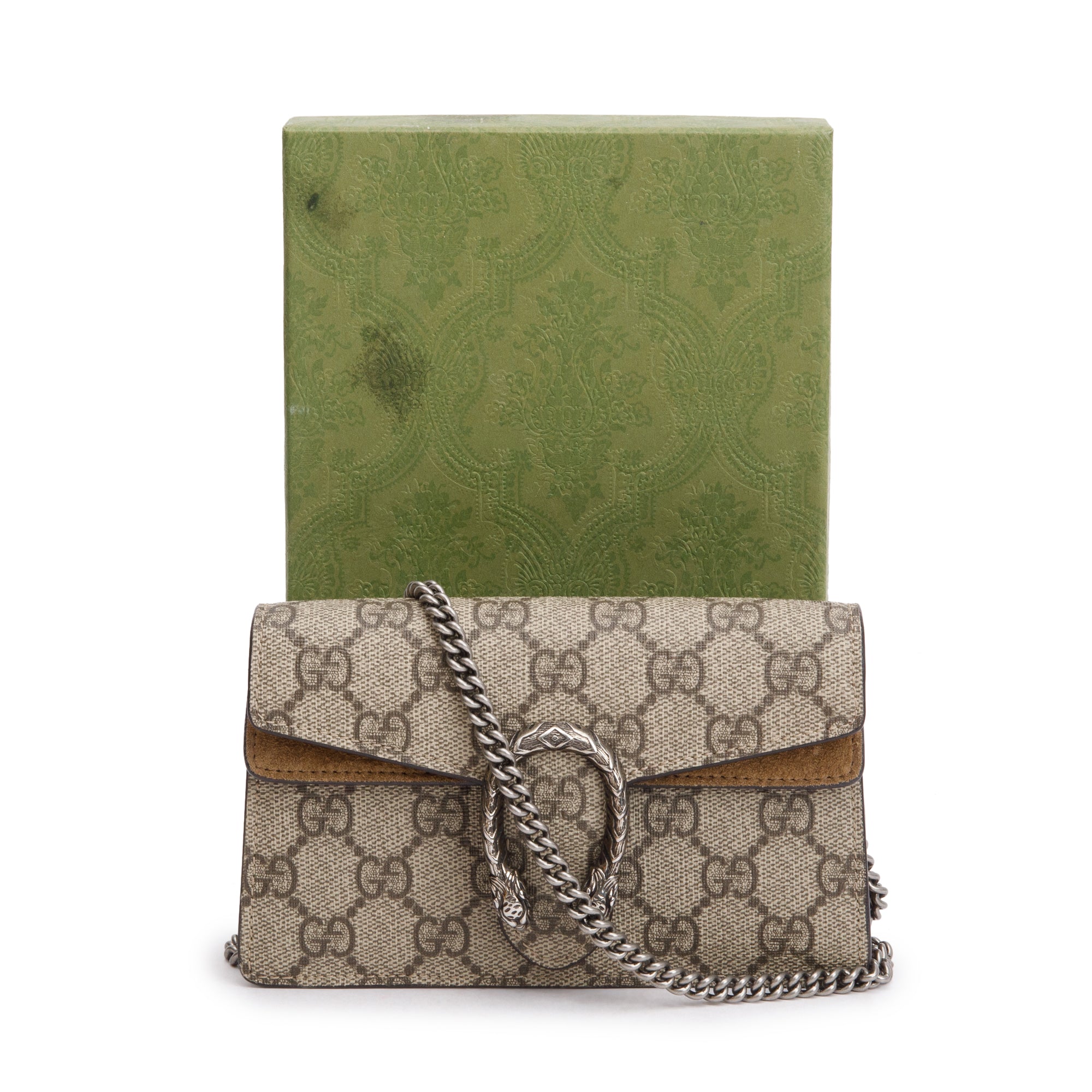 Gucci GG Supreme Dionysus Super Mini Bag w/ Box