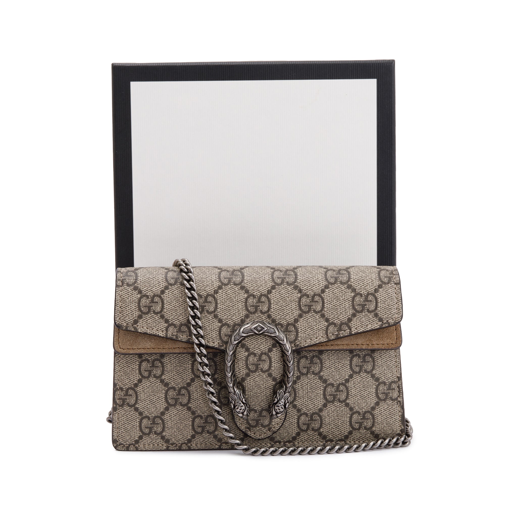 Gucci GG Supreme Dionysus Super Mini Bag w/ Box
