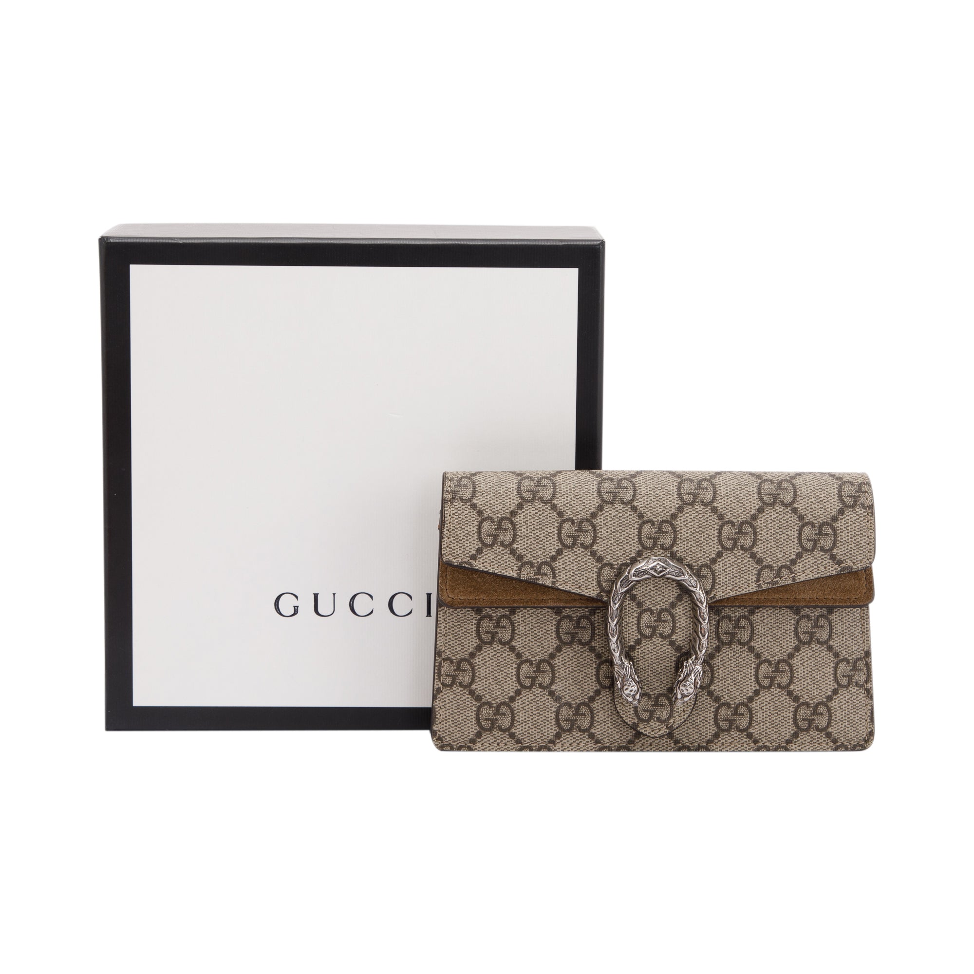Gucci GG Supreme Dionysus Super Mini Bag w/ Box