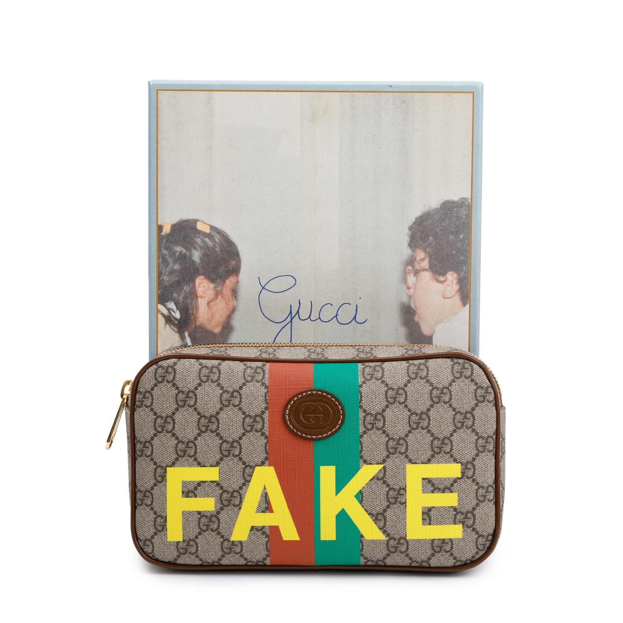 Gucci GG Supreme Fake/Not Belt Bag w/ Box