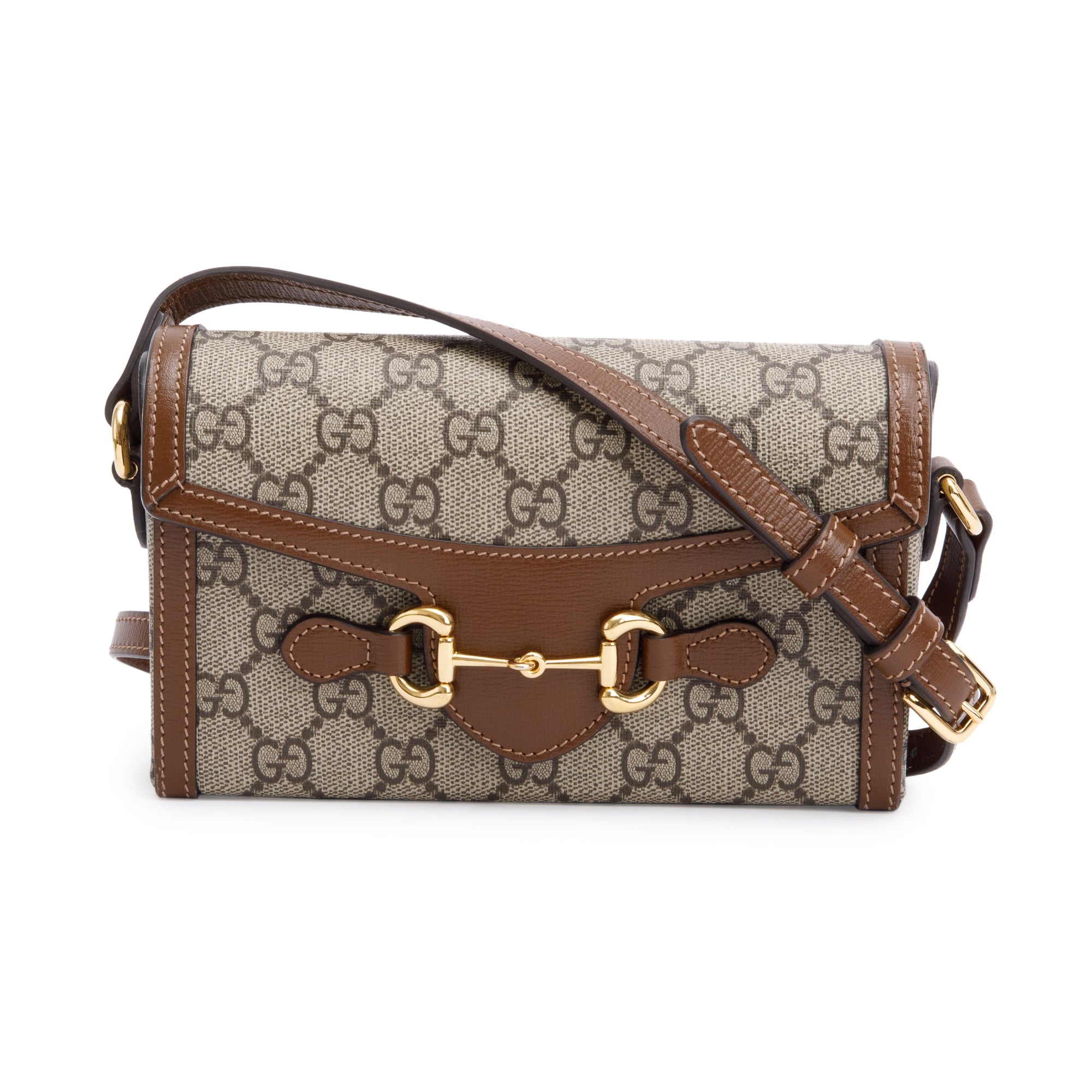 Gucci GG Supreme Horsebit 1955 Mini Bag w/ Box