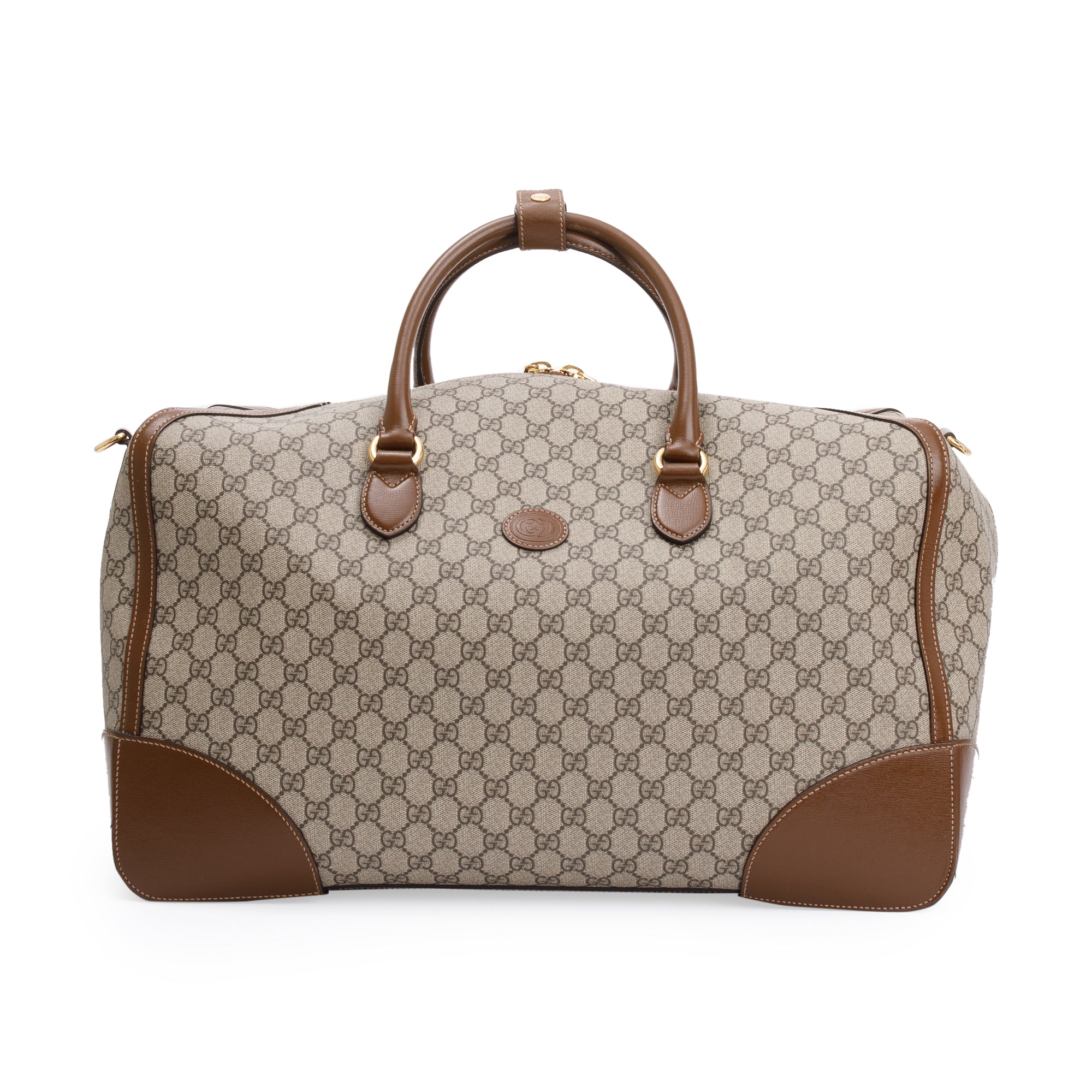 Gucci GG Supreme Interlocking G Duffle Bag w/ Strap