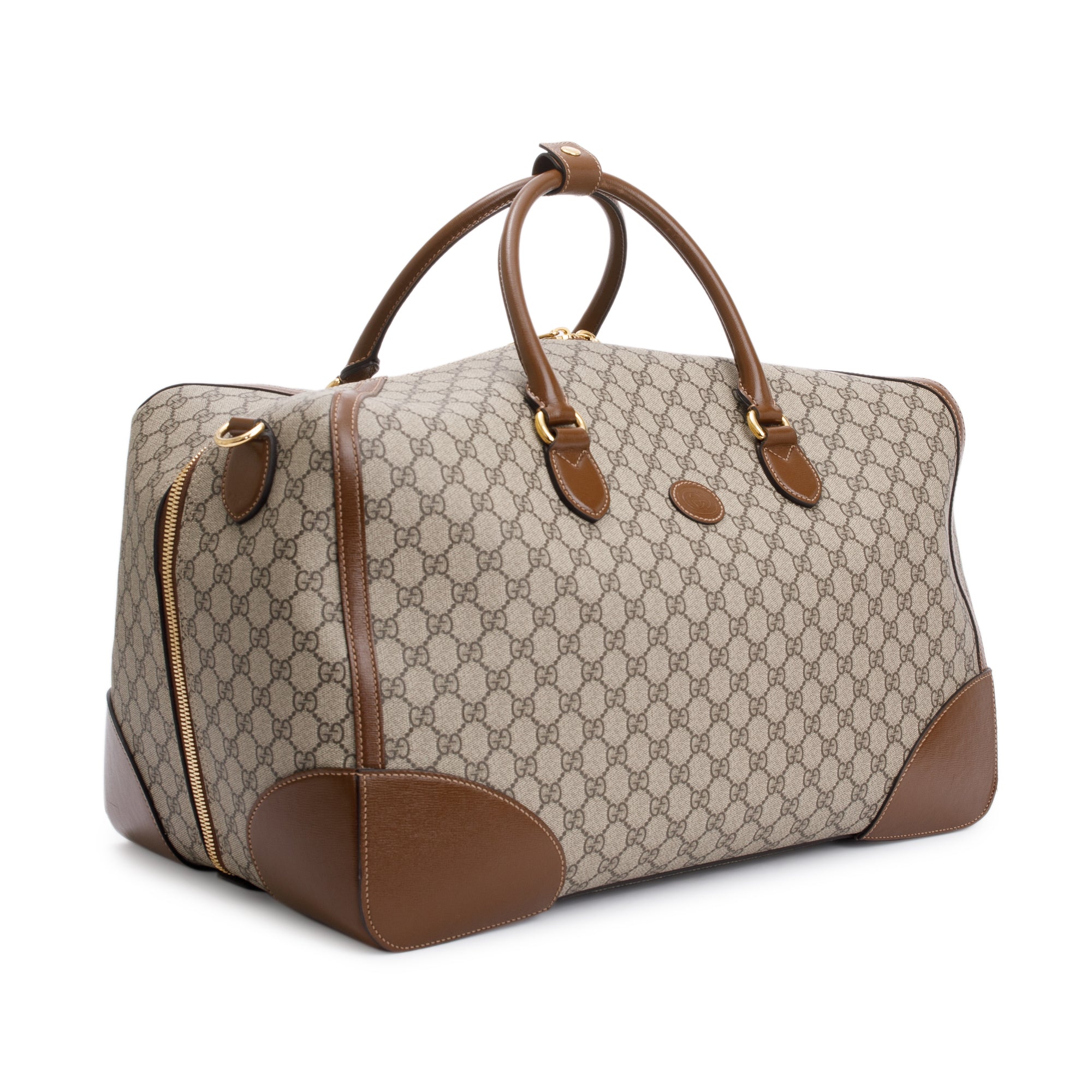 Gucci GG Supreme Interlocking G Duffle Bag w/ Strap