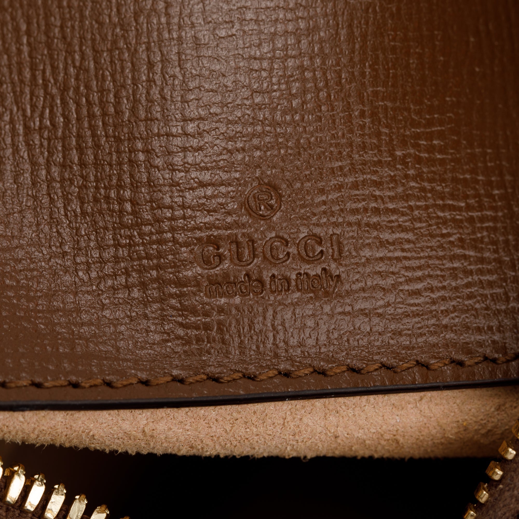 Gucci GG Supreme Interlocking G Half-Moon Shaped Mini Bag w/ Box