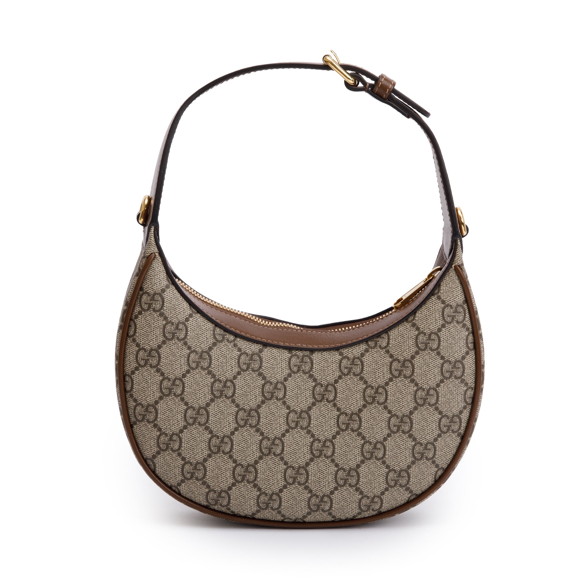 Gucci GG Supreme Interlocking G Half-Moon Shaped Mini Bag w/ Box