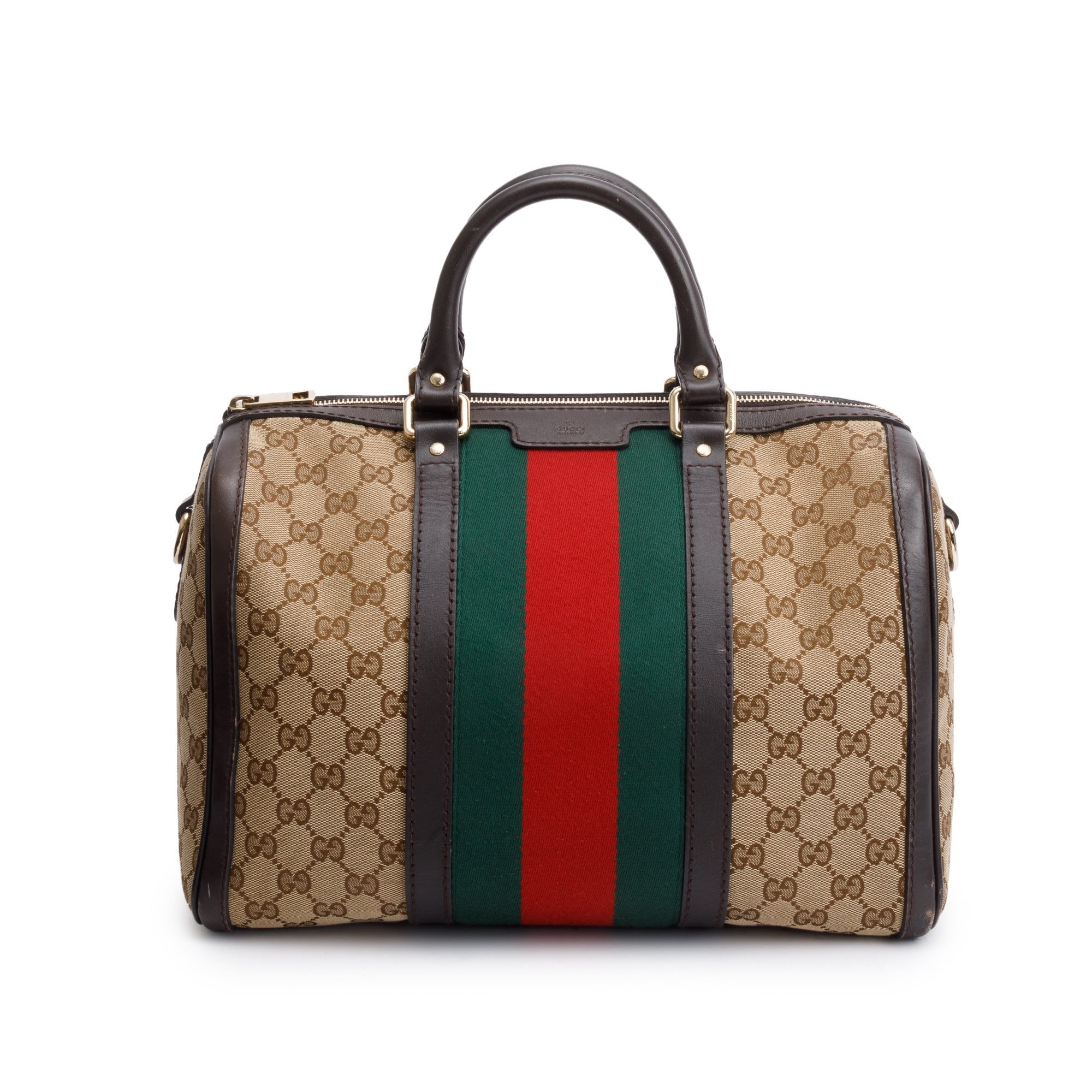 Gucci GG Supreme Medium Boston Bag w/ Strap