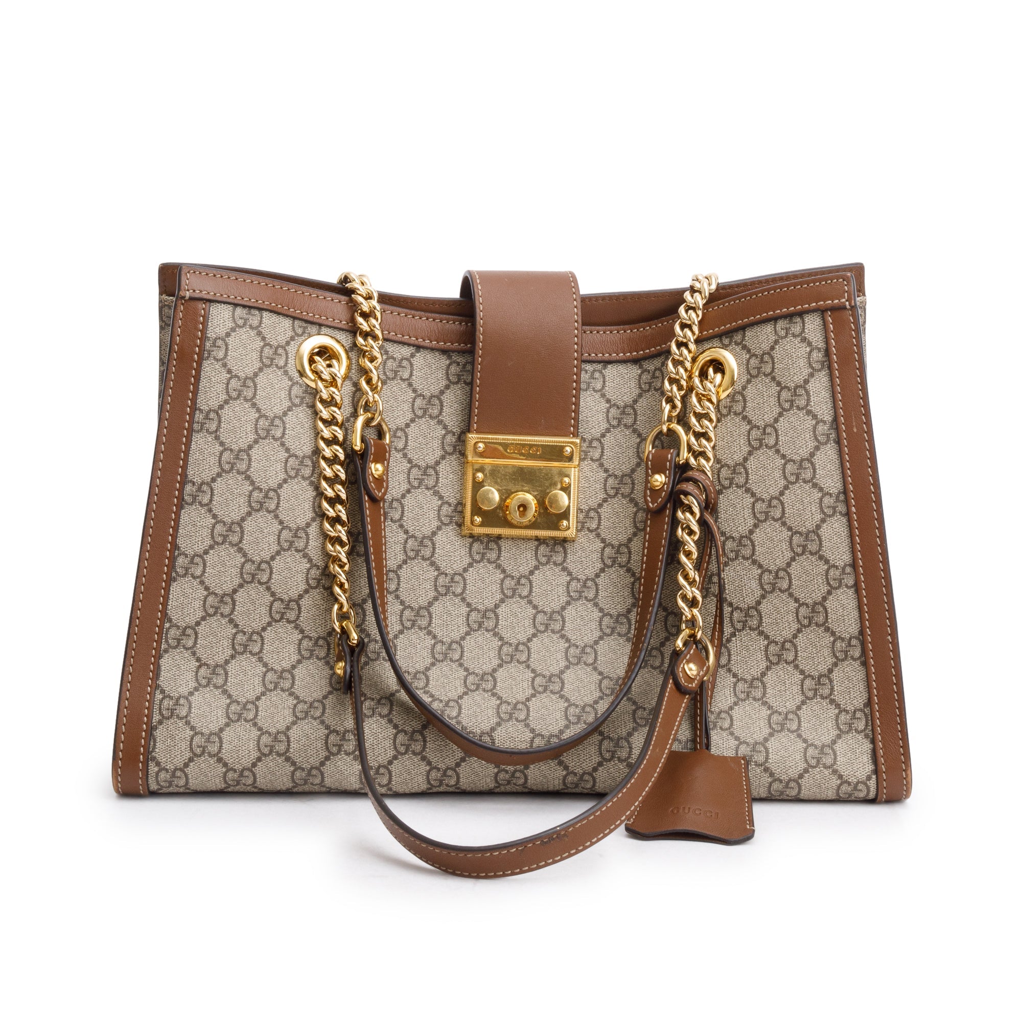Gucci GG Supreme Medium Padlock Shoulder Bag