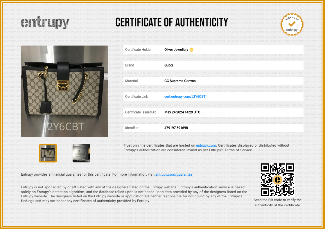 Gucci GG Supreme Medium Padlock Shoulder Bag