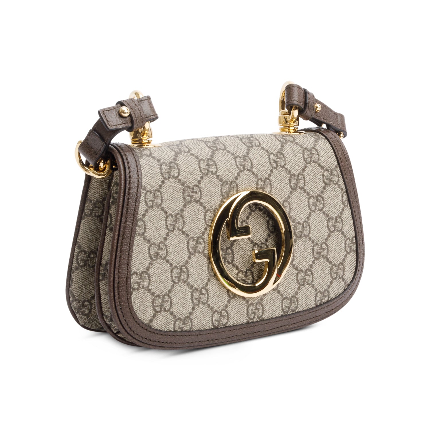 Gucci GG Supreme Mini Blondie Shoulder Bag w/ Strap