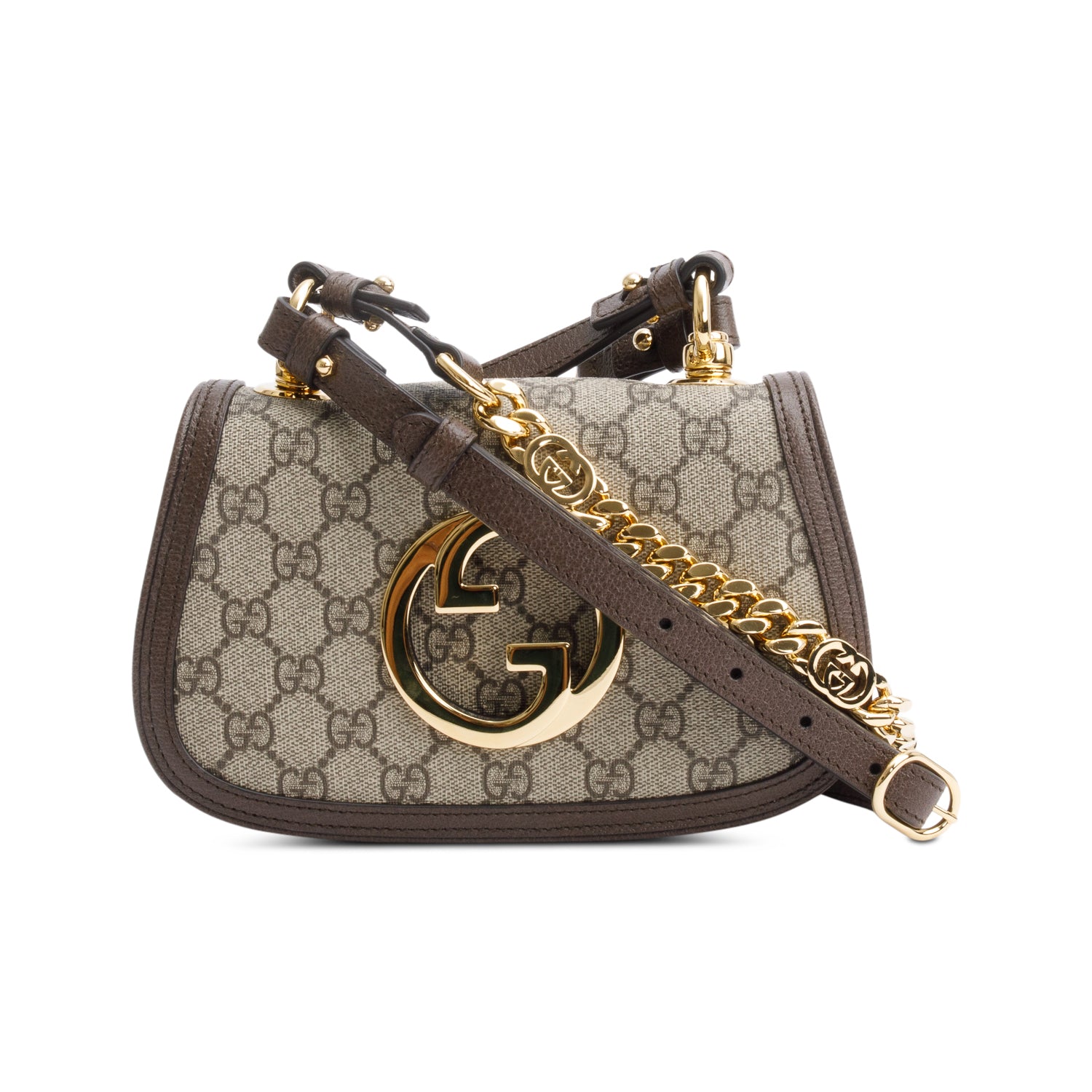 Gucci GG Supreme Mini Blondie Shoulder Bag w/ Strap