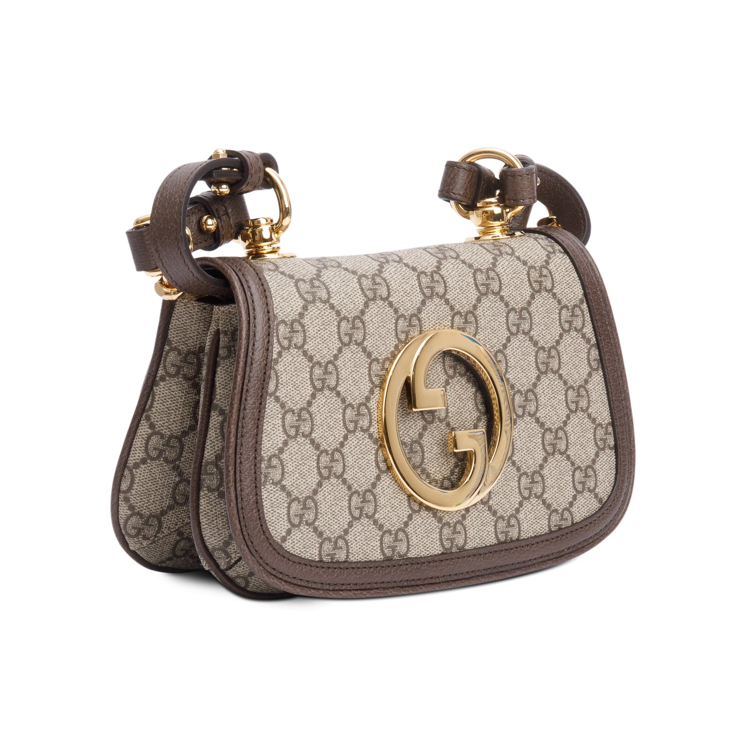 Gucci GG Supreme Mini Blondie Shoulder Bag w/ Straps