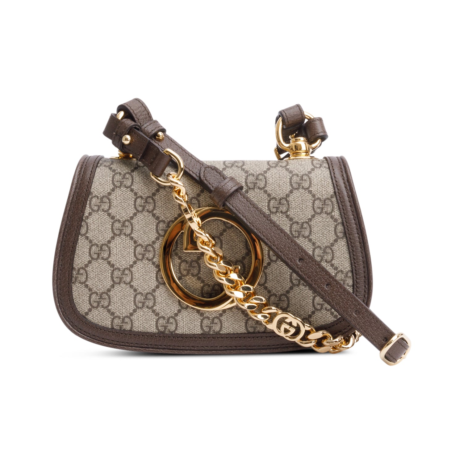 Gucci GG Supreme Mini Blondie Shoulder Bag w/ Straps