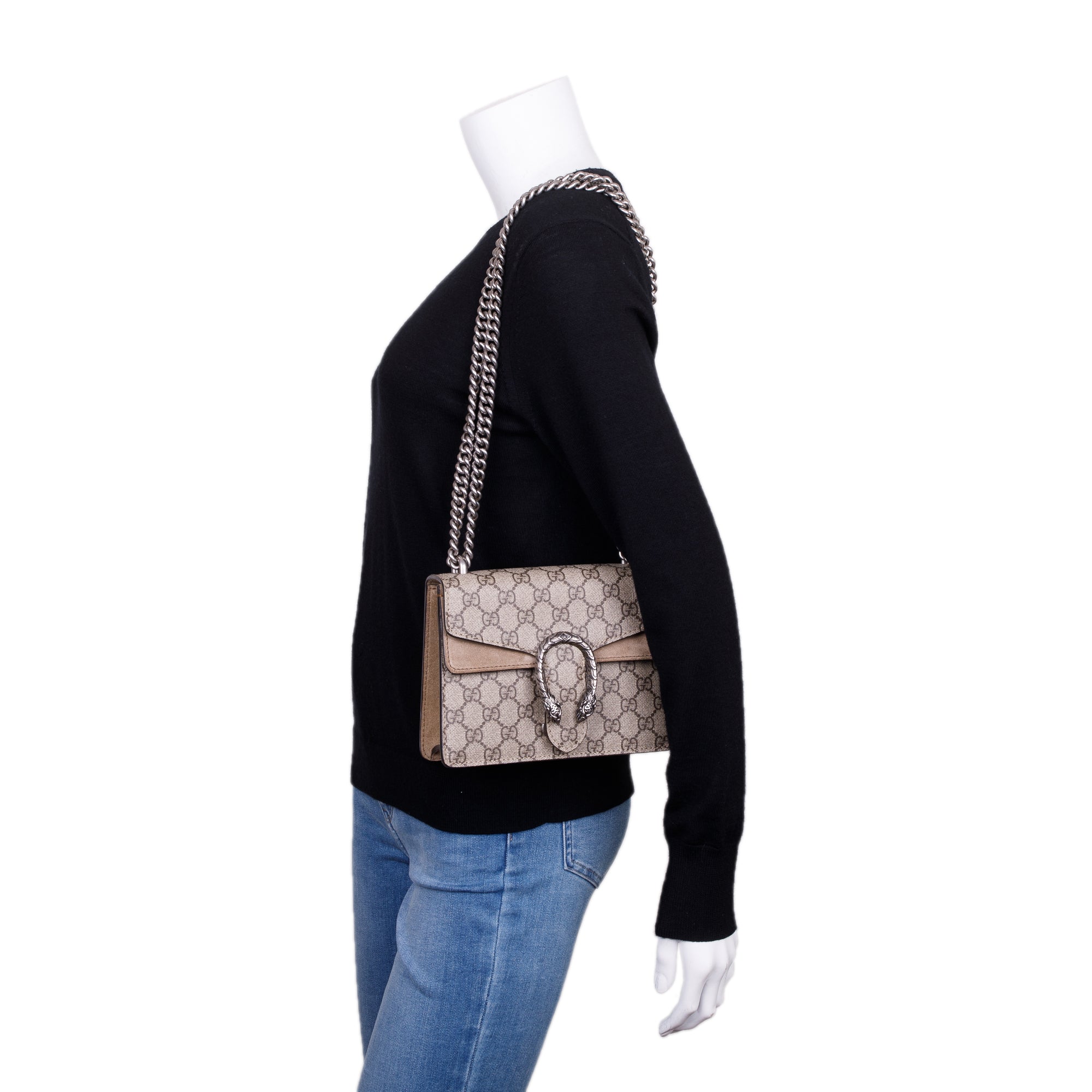 Gucci GG Supreme Mini Dionysus Chain Wallet