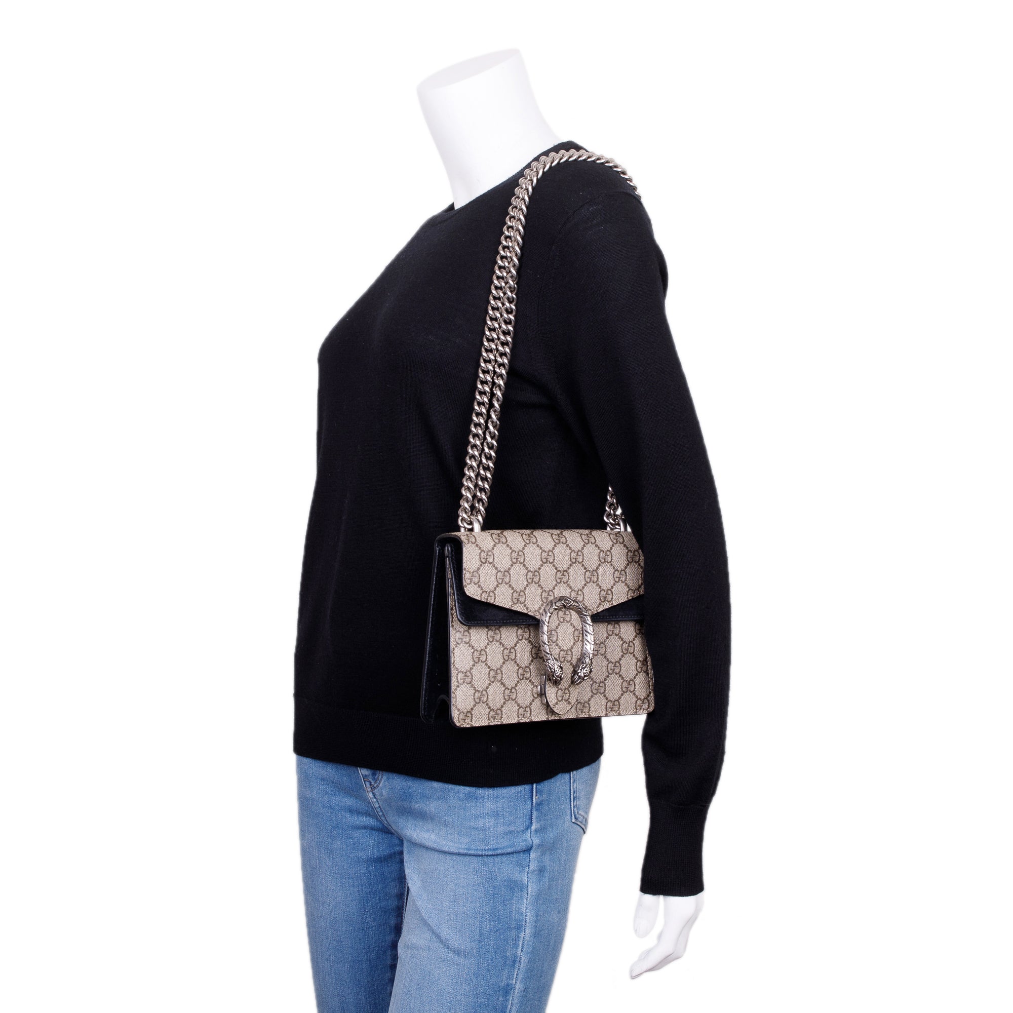 Gucci GG Supreme Mini Dionysus Shoulder Bag w/ Box