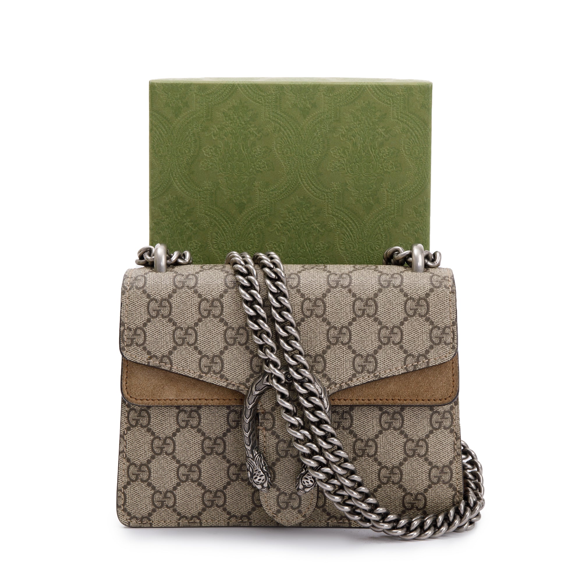 Gucci GG Supreme Mini Dionysus Shoulder Bag w/ Box