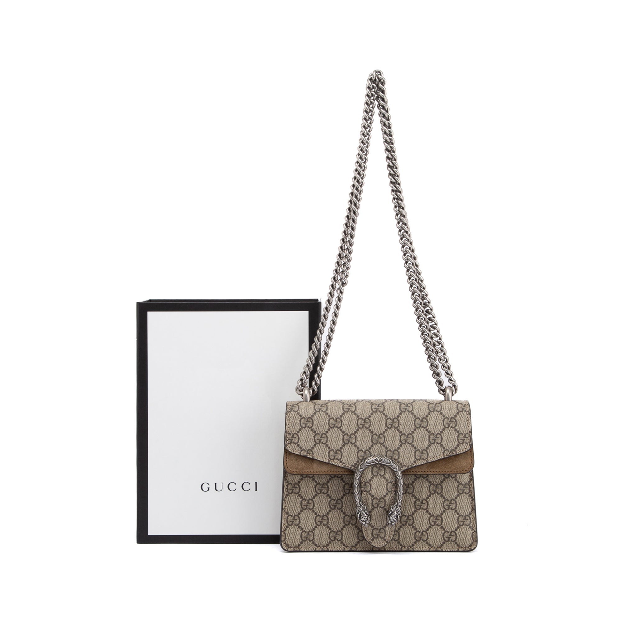 Gucci GG Supreme Mini Dionysus Shoulder Bag w/ Box
