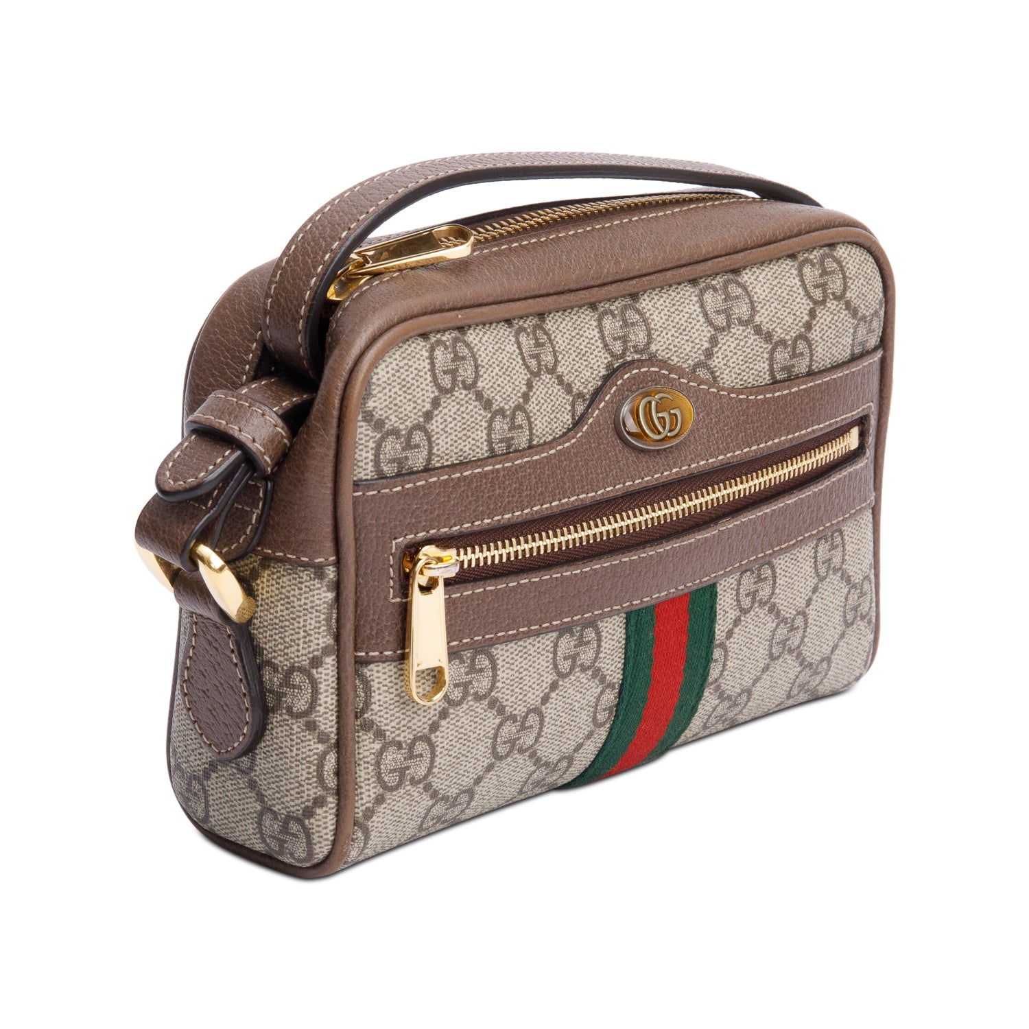 Gucci GG Supreme Mini Ophidia Crossbody Bag w/ Box
