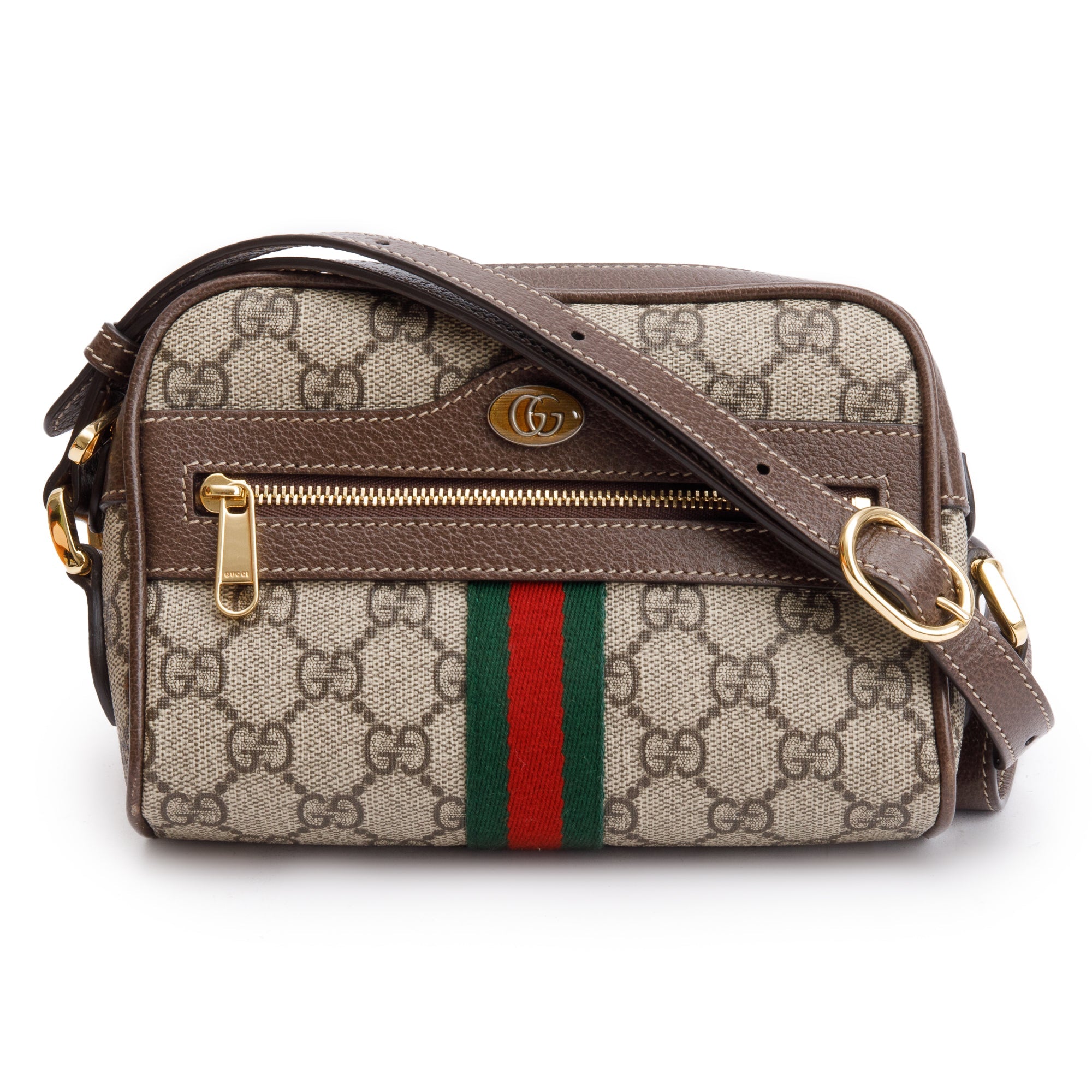 Gucci GG Supreme Mini Ophidia Crossbody Bag w/ Box