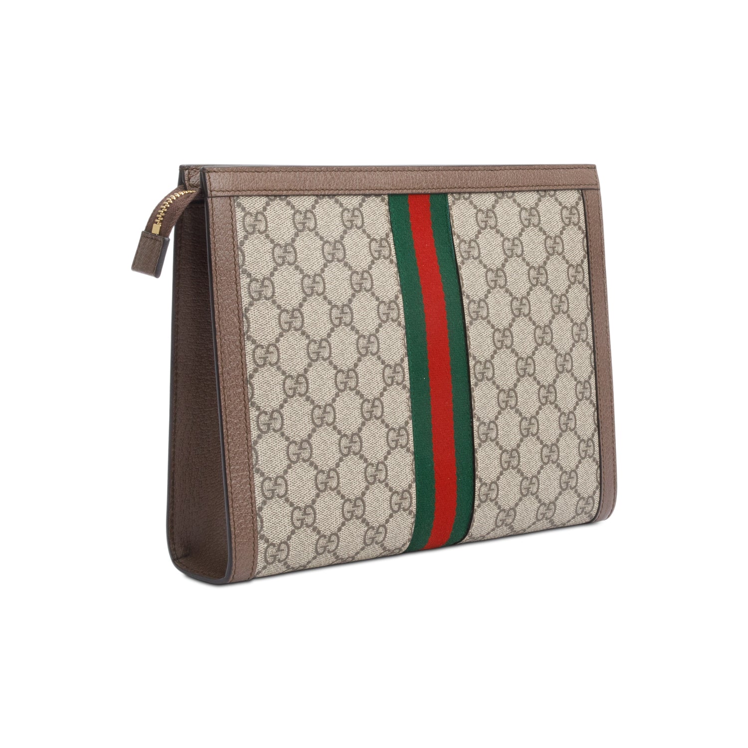Gucci GG Supreme Monogram Web Ophidia Pouch w/ Box
