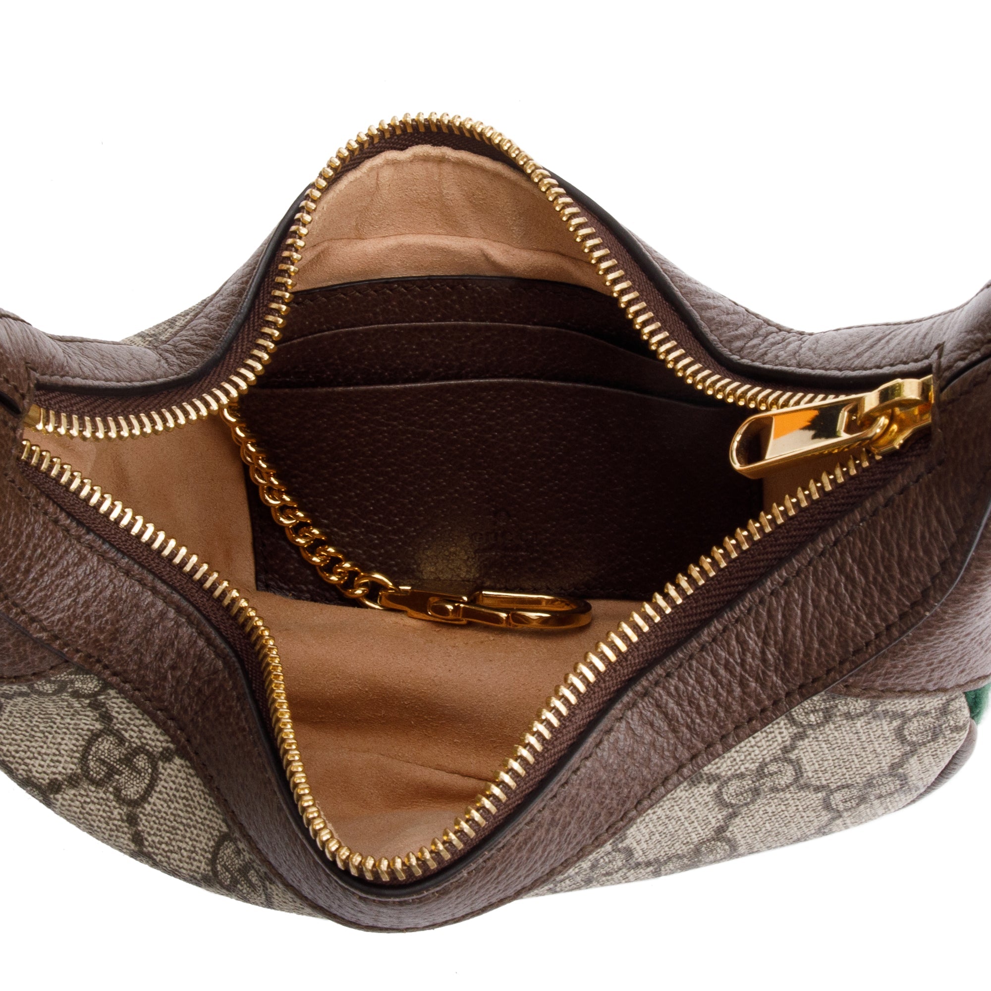 Gucci GG Supreme Ophidia Half-Moon Mini Bag w/ Box